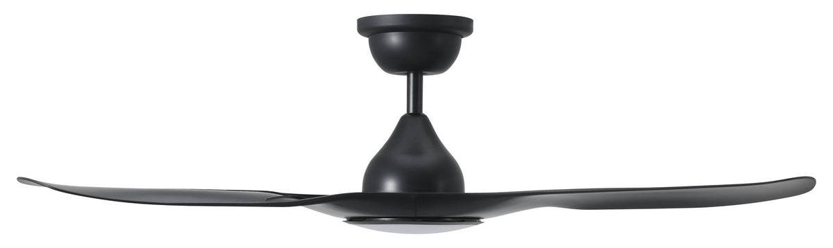 Tahiti 52"/1320mm 3 Blade Black with LED Light DC Motor ABS Ceiling Fan