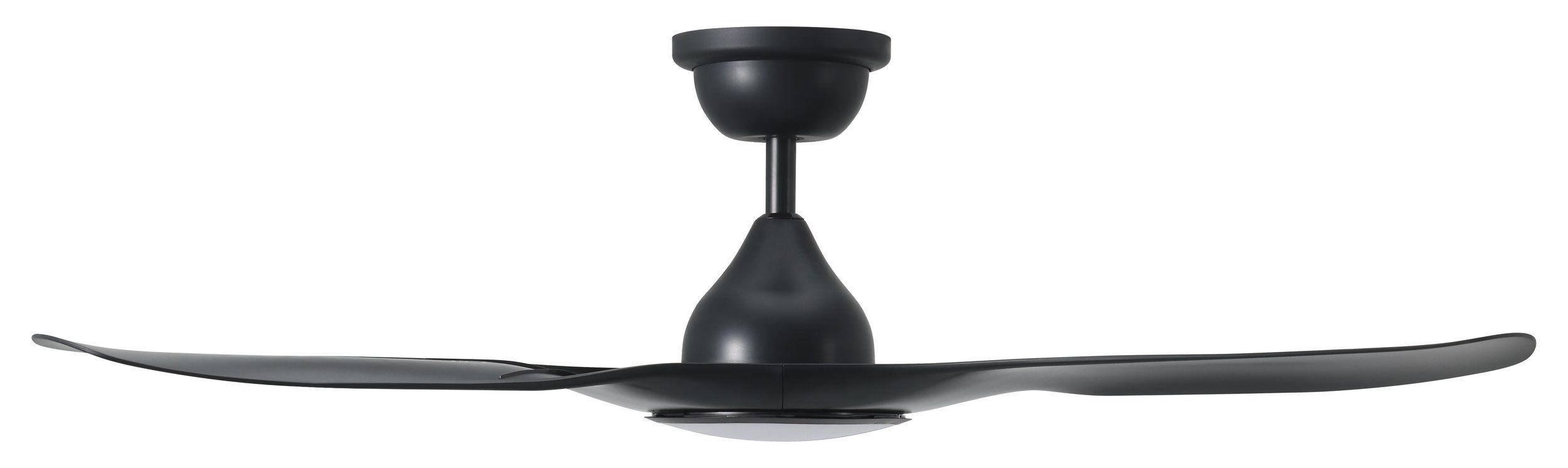 Tahiti 52"/1320mm 3 Blade Black with LED Light DC Motor ABS Ceiling Fan