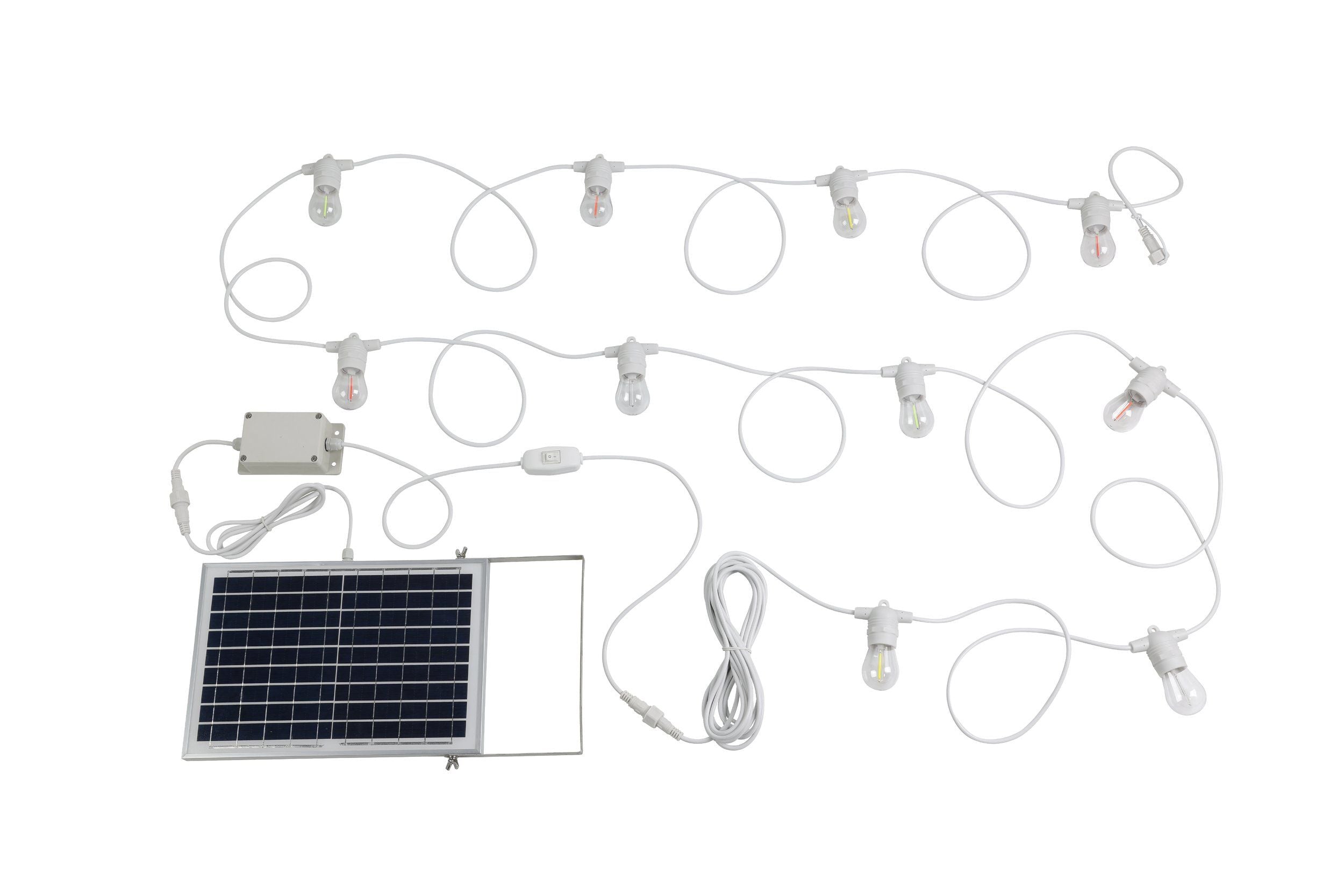 Festoon Solar White with 10-Light Multi-Colour Kit