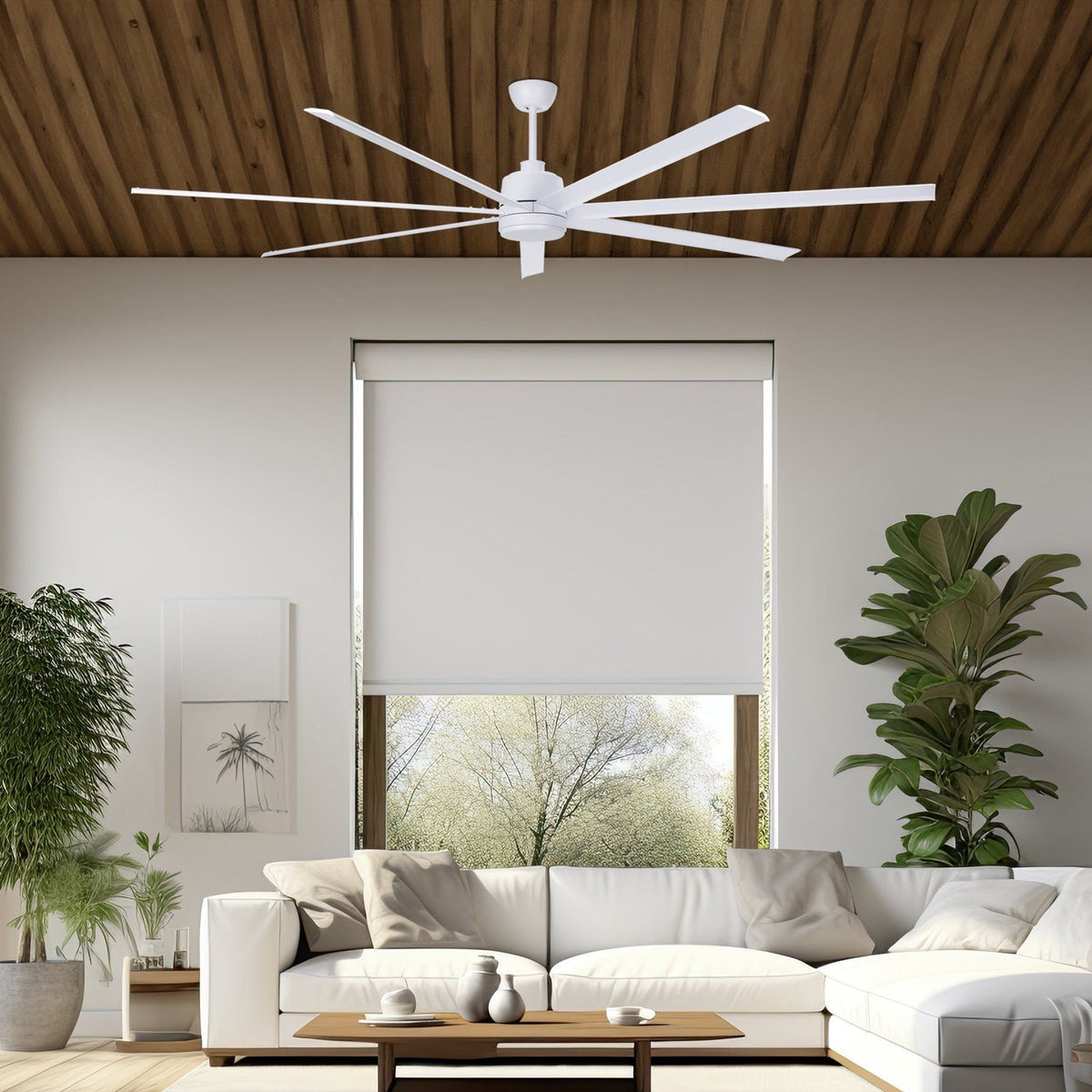 Tourbillion Pro White 100"/254cm DC Motor Ceiling Fan