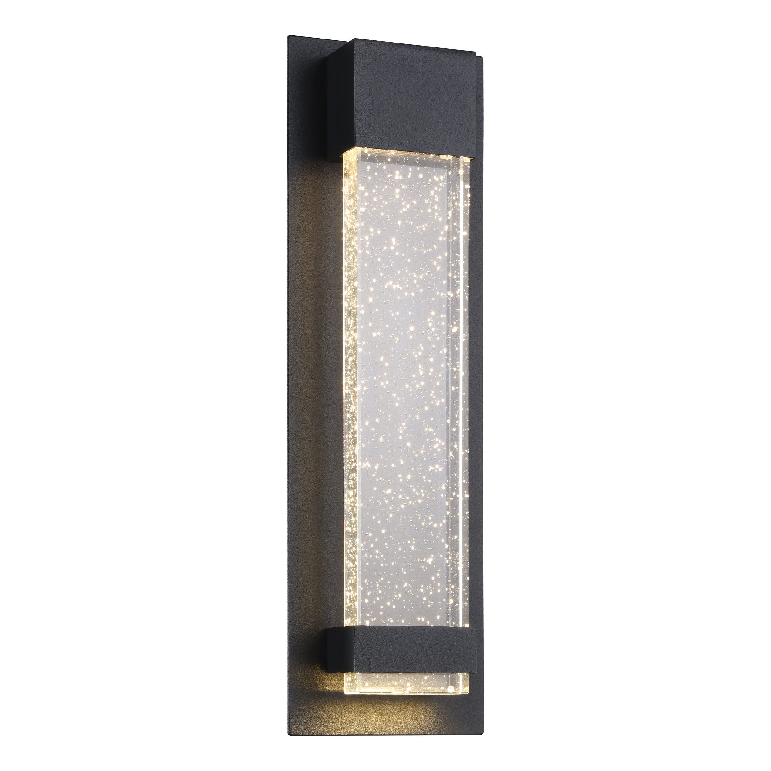 Villagrazia 40cm Black LED Tri-Colour Contemporary Outdoor Bubble Exterior