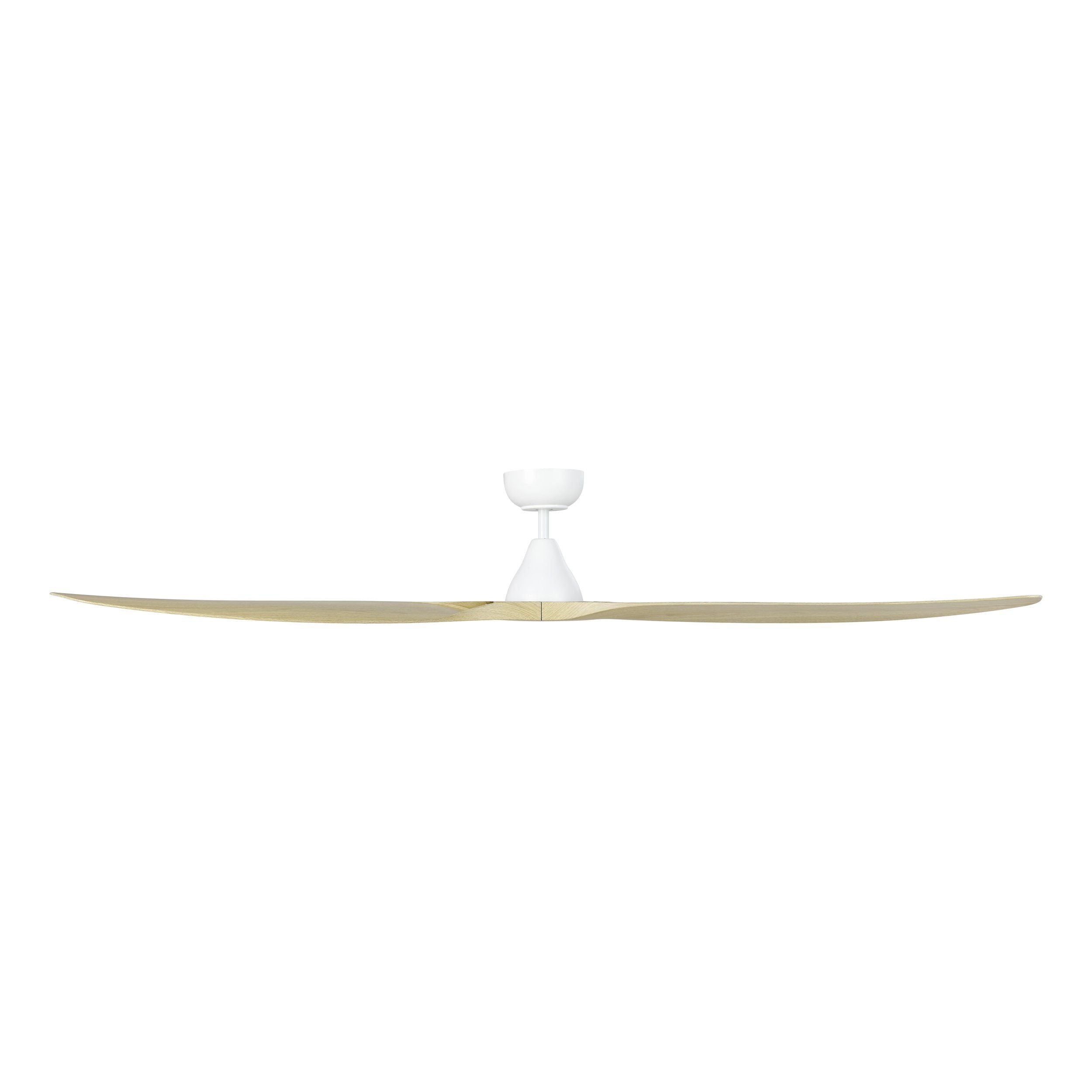 Surf 72"/1829mm 3 Blade White with Oak DC Motor ABS Ceiling Fan