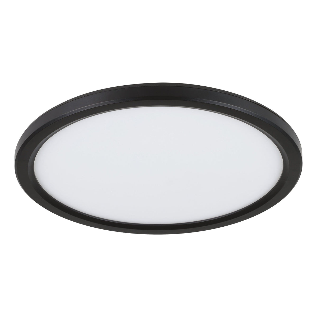 Romeo 18w Black Slimline Tri-colour LED Ceiling Oyster Light