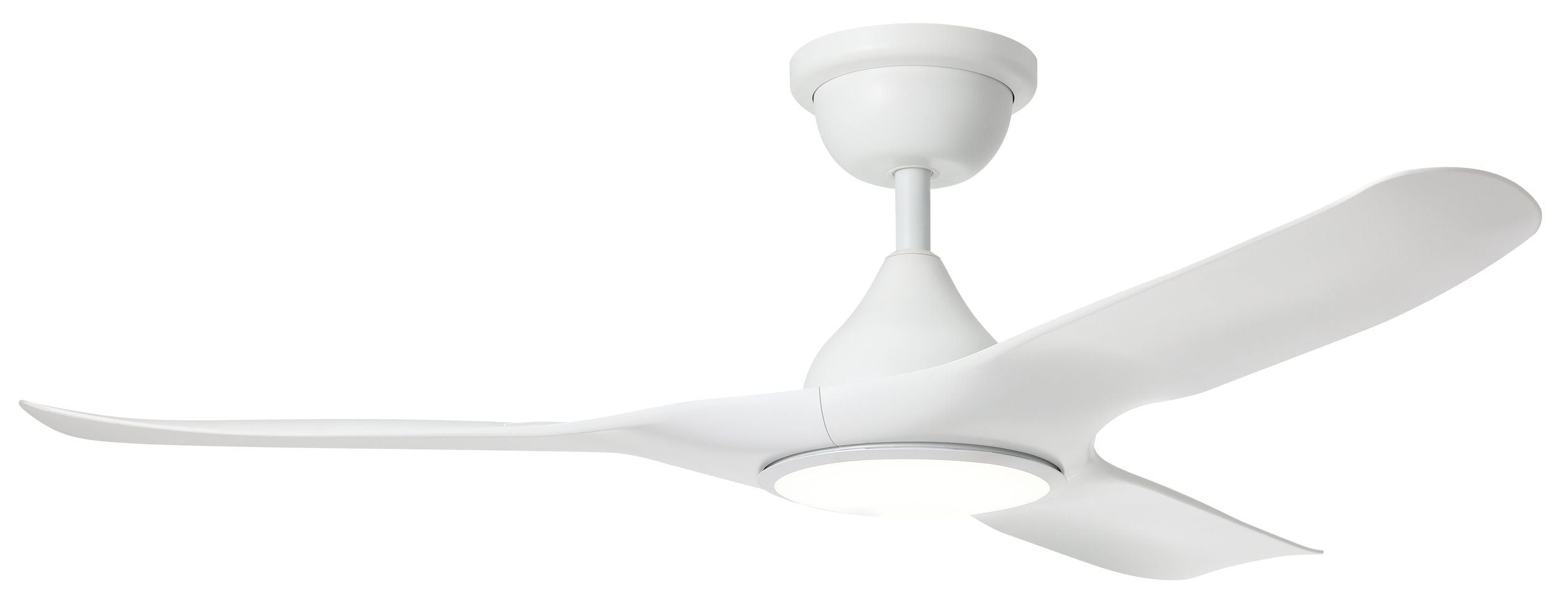 Tahiti 52"/1320mm 3 Blade White with LED Light DC Motor ABS Ceiling Fan