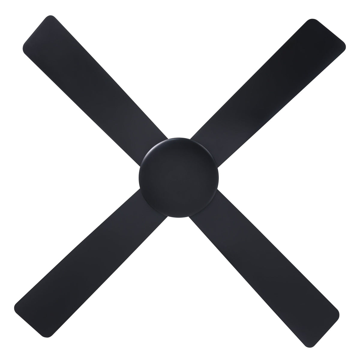 Aloha 48"/1200mm 4 Blade Black Smart Control DC Motor ABS Ceiling Fan