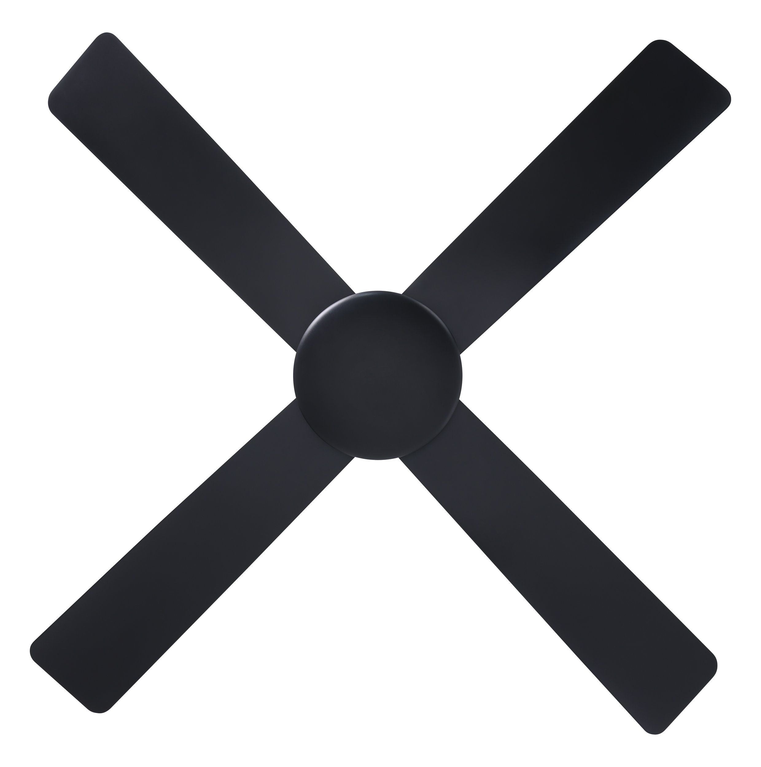 Aloha 48"/1200mm 4 Blade Black Smart Control DC Motor ABS Ceiling Fan