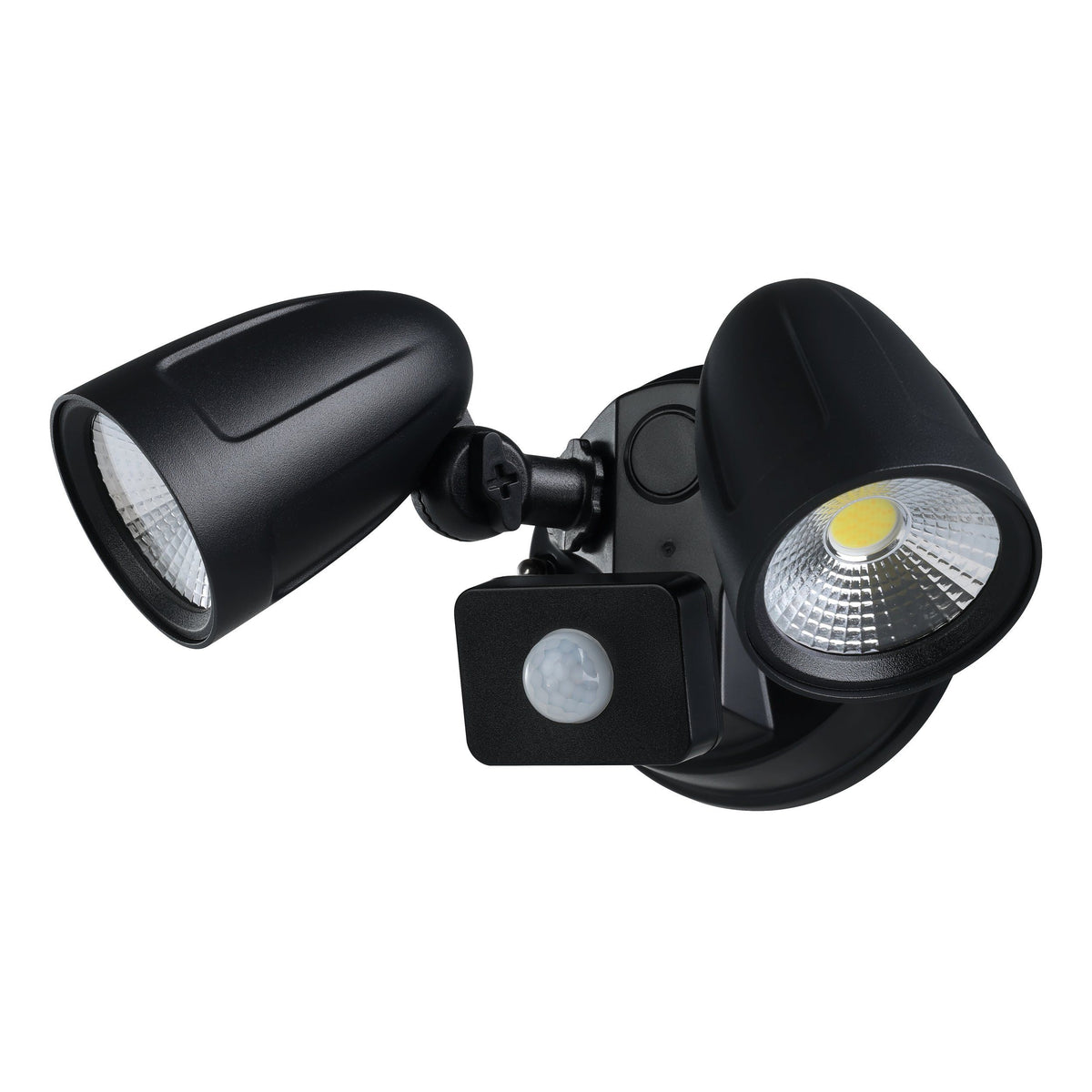 Chopper-2 2 Light Black with Sensor Aluminium Exterior Security Spot Light