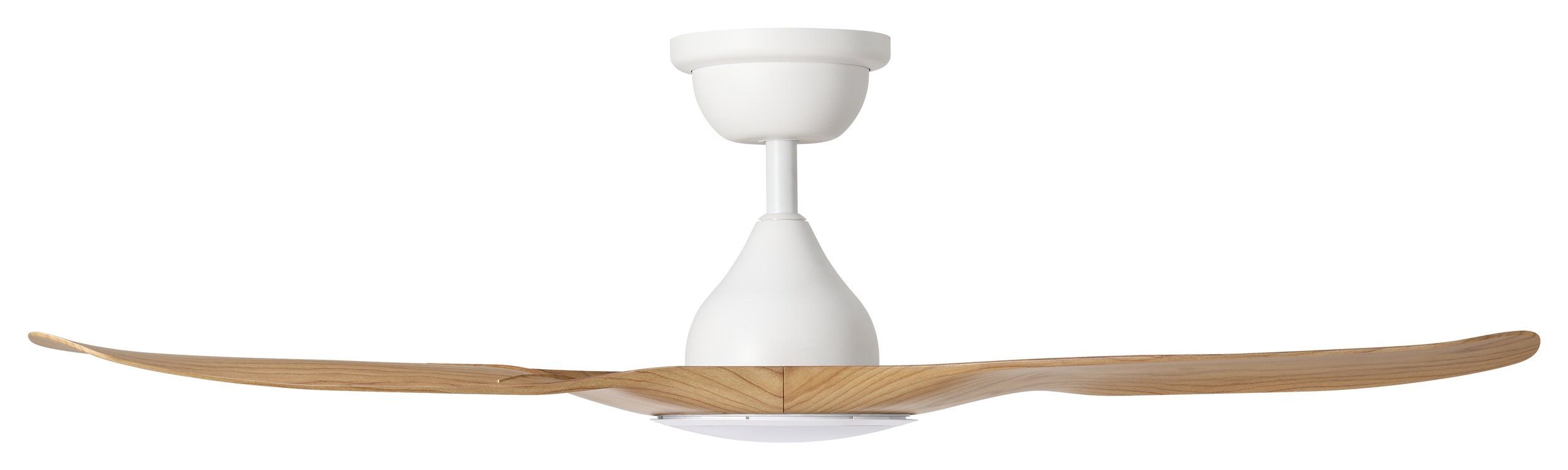 Tahiti 52"/1320mm 3 Blade White and Blackbutt with LED Light DC Motor ABS Ceiling Fan