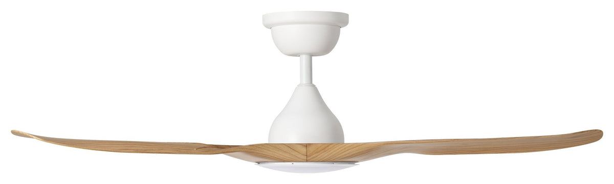Tahiti 52"/1320mm 3 Blade White and Blackbutt with LED Light DC Motor ABS Ceiling Fan