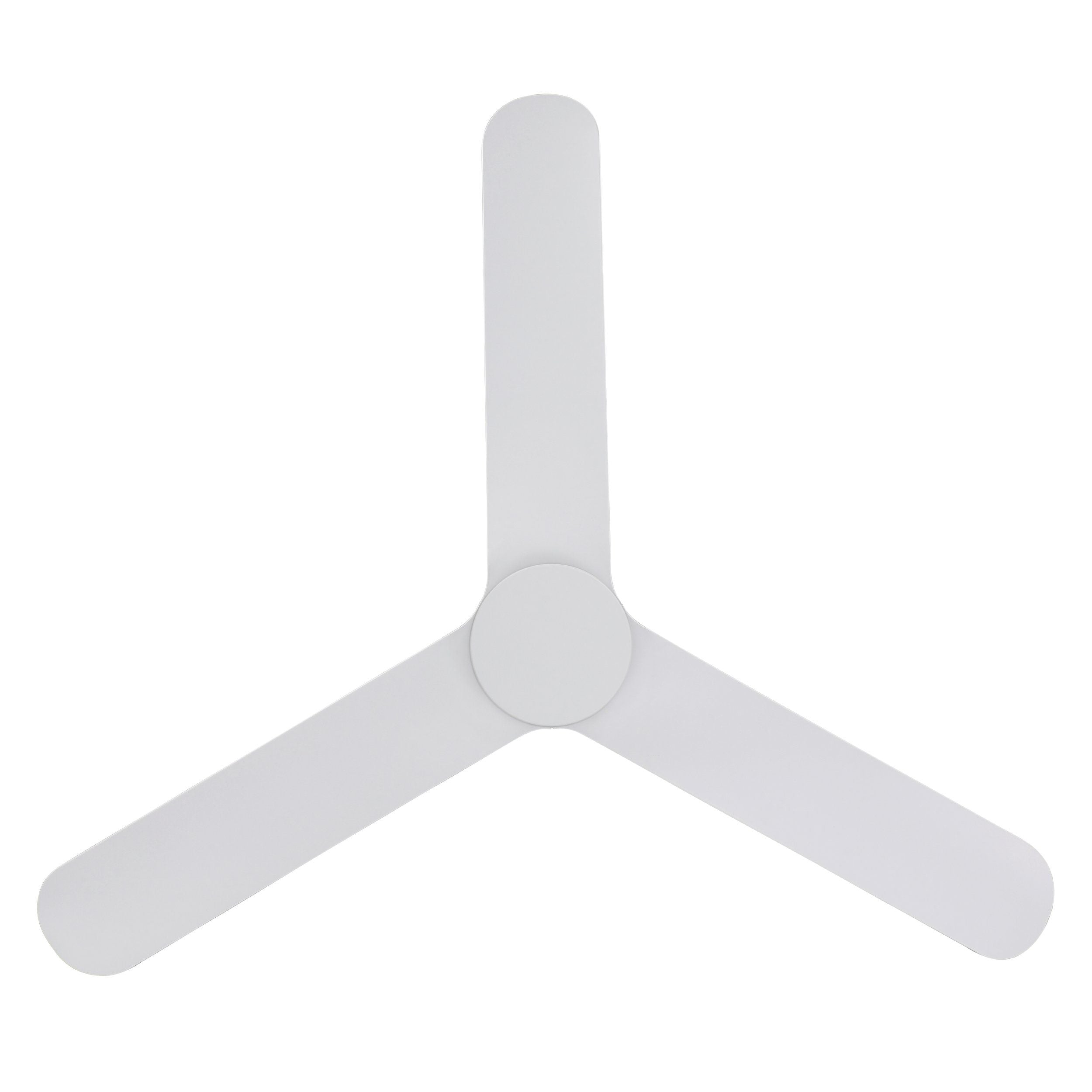 Iluka 52"/1320mm White DC Low Profile Flush Ceiling Fan