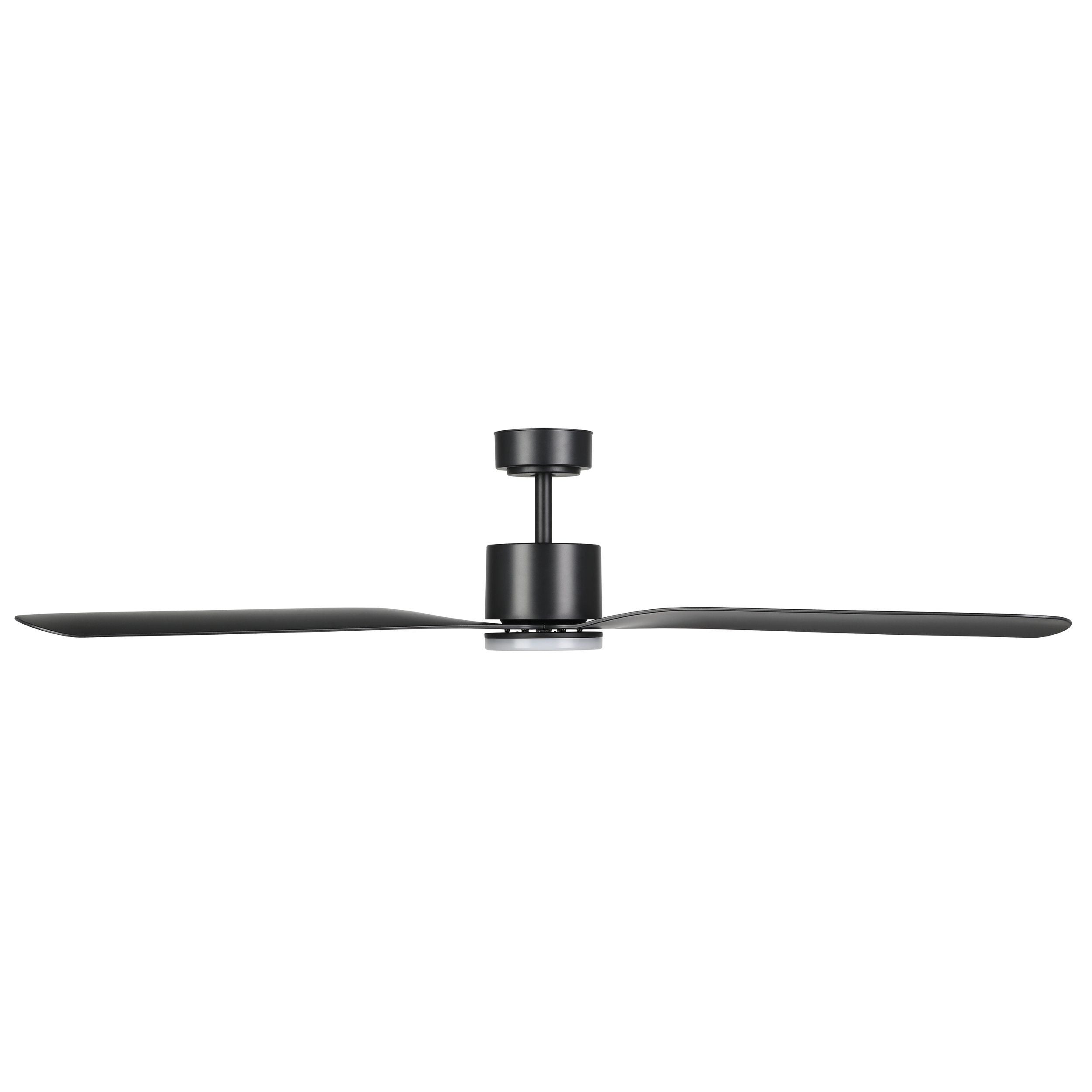 Iluka 60&quot;/1520mm 3 Blade Black with LED Light DC Motor ABS Ceiling Fan