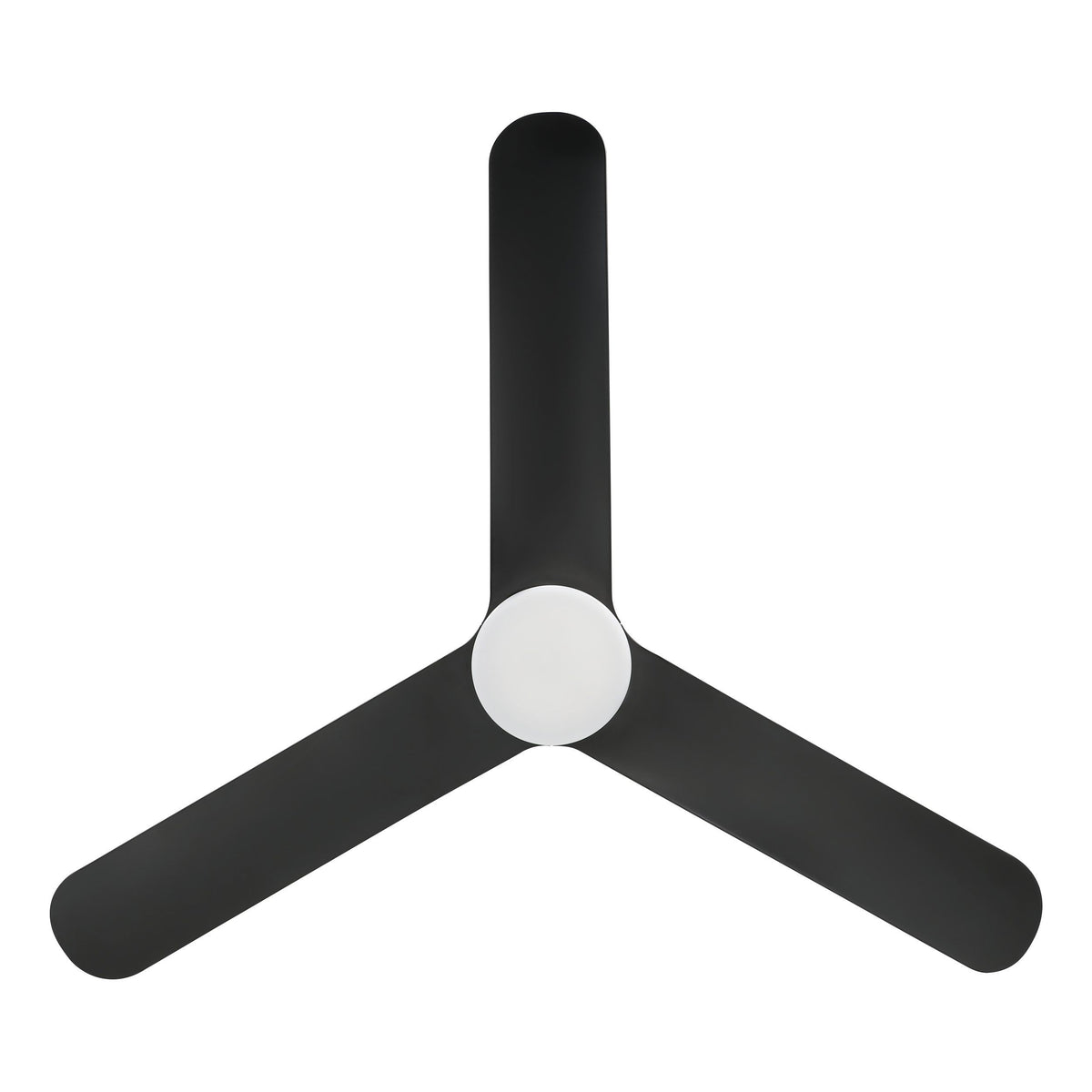 Iluka 52"/1320mm Black with LED Light DC Low Profile Flush Ceiling Fan