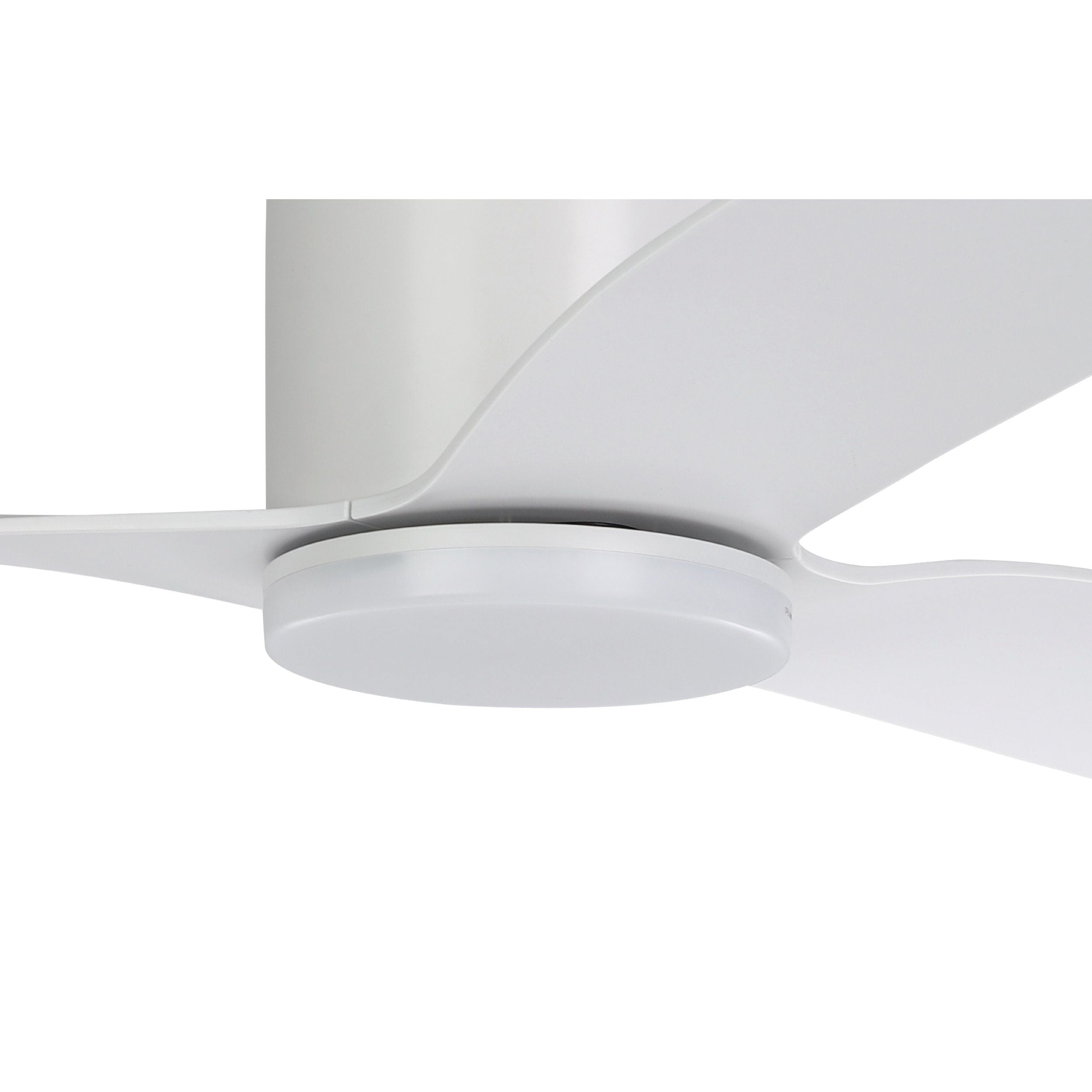 Iluka 52"/1320mm White with LED Light DC Low Profile Flush Ceiling Fan