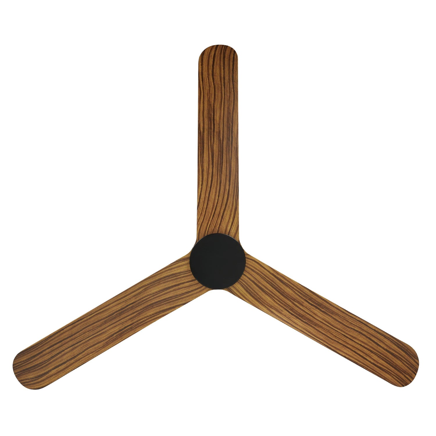 Iluka 60&quot;/1520mm Black and Rustic Timber DC Low Profile Flush Ceiling Fan