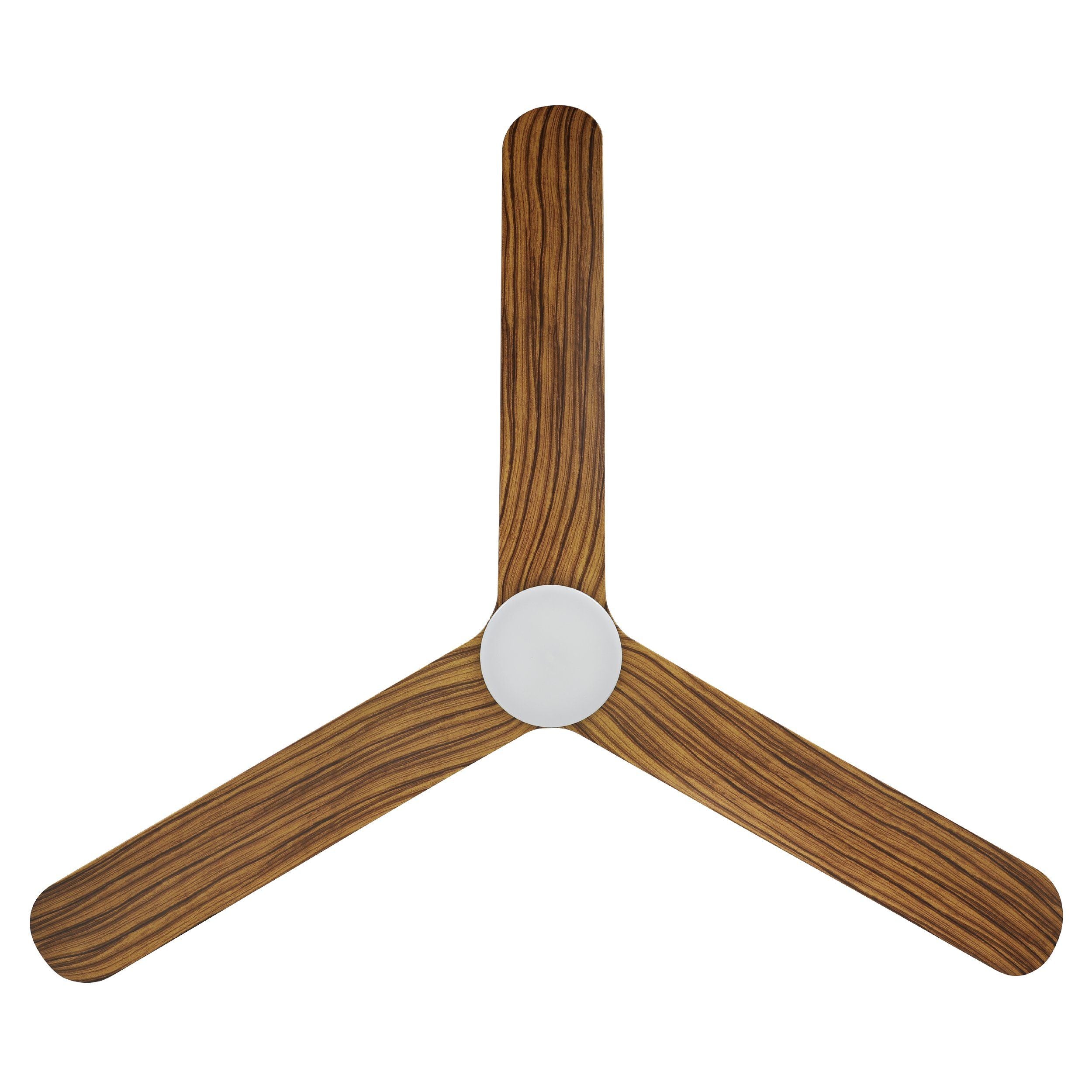 Iluka 60&quot;/1520mm Black and Rustic Timber with LED Light DC Low Profile Flush Ceiling Fan