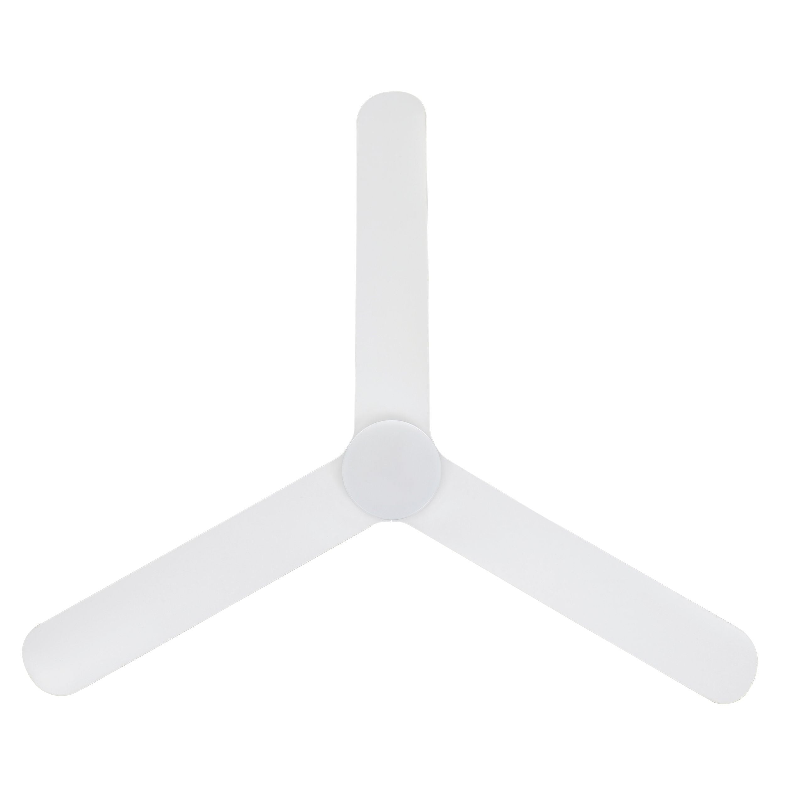 Iluka 60"/1520mm White with LED Light DC Low Profile Flush Ceiling Fan