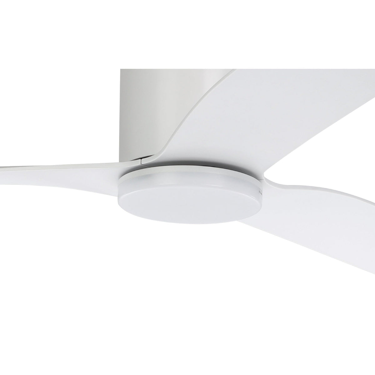 Iluka 60"/1520mm White with LED Light DC Low Profile Flush Ceiling Fan