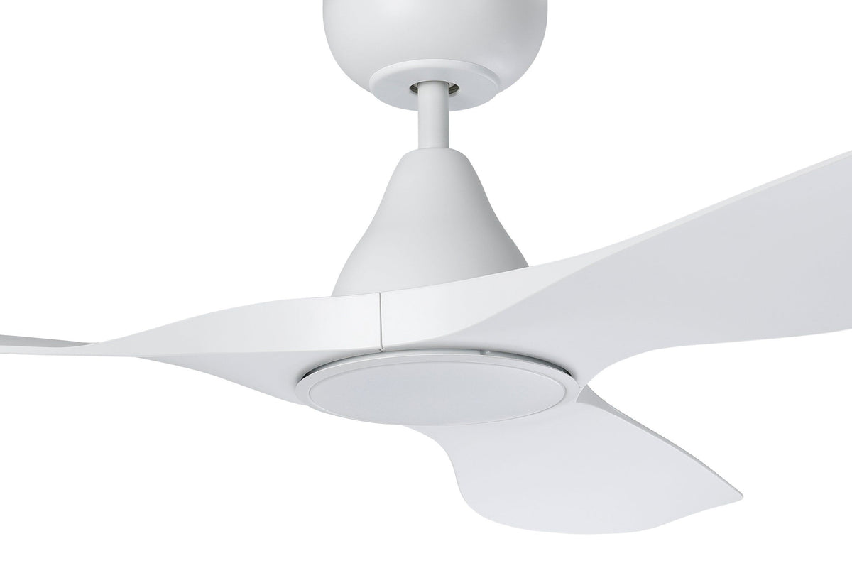 Surf 48"/1220mm 3 Blade White with LED Light DC Motor ABS Ceiling Fan