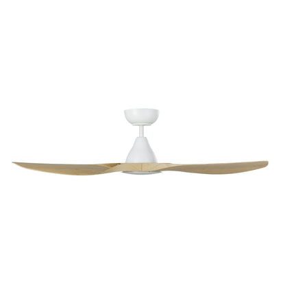 Surf 48&quot;/1220mm 3 Blade White and Oak with LED Light DC Motor ABS Ceiling Fan