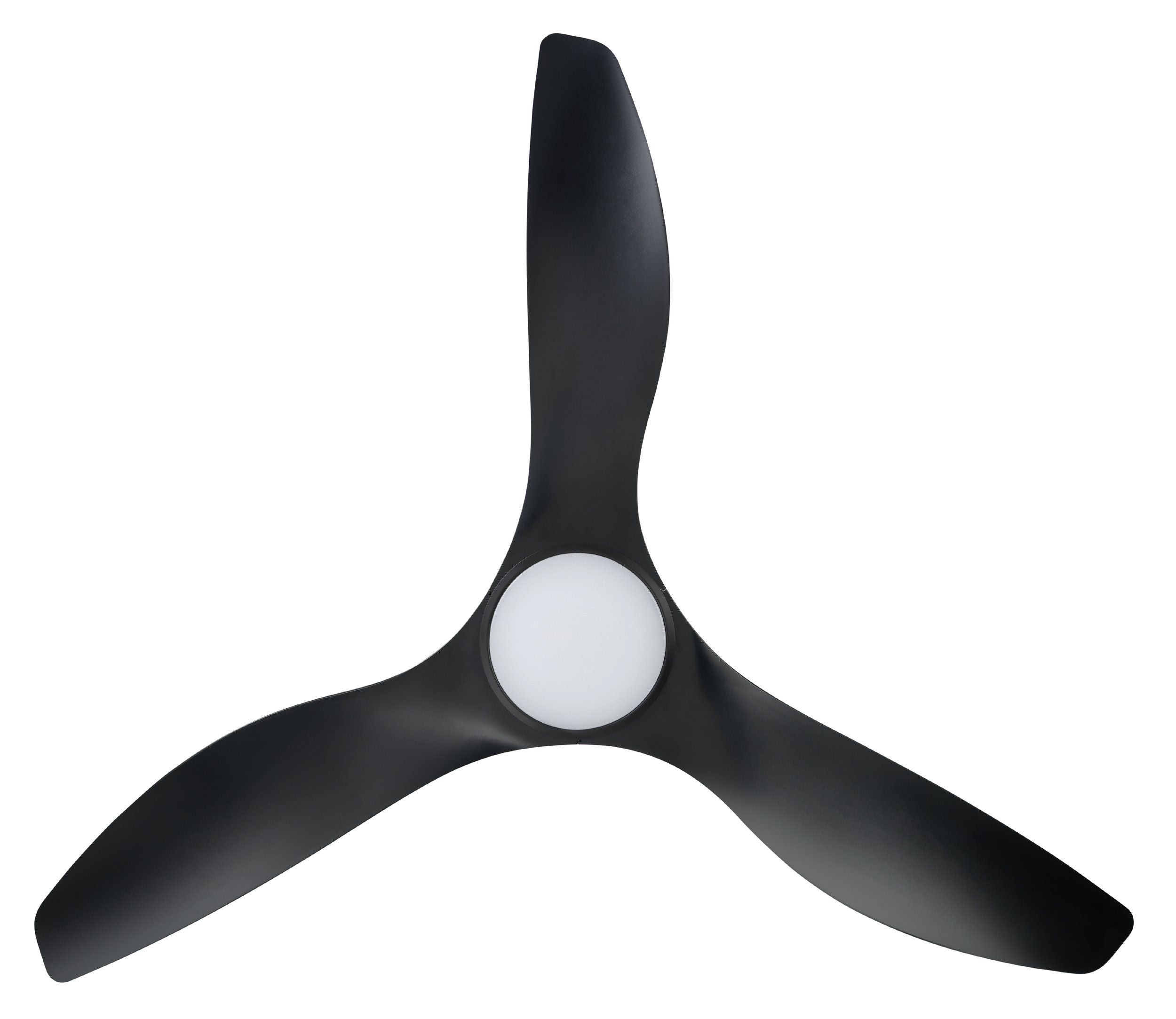 Surf 52"/1320mm 3 Blade Black with LED Light DC Motor ABS Ceiling Fan