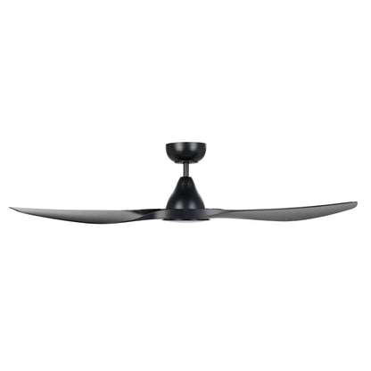 Surf 52&quot;/1320mm 3 Blade Black with LED Light DC Motor ABS Ceiling Fan