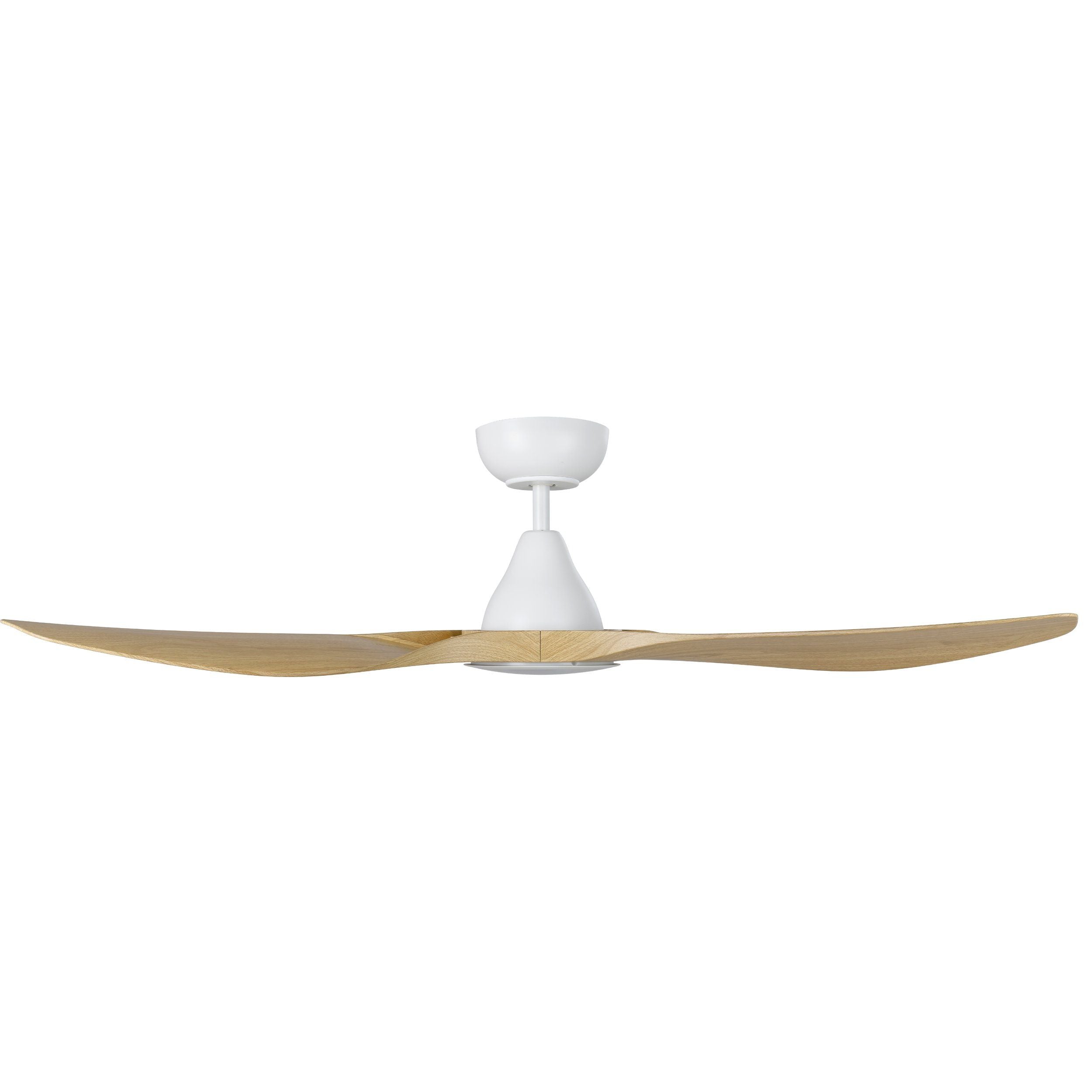 Surf 52"/1320mm 3 Blade White and Oak with LED Light DC Motor ABS Ceiling Fan