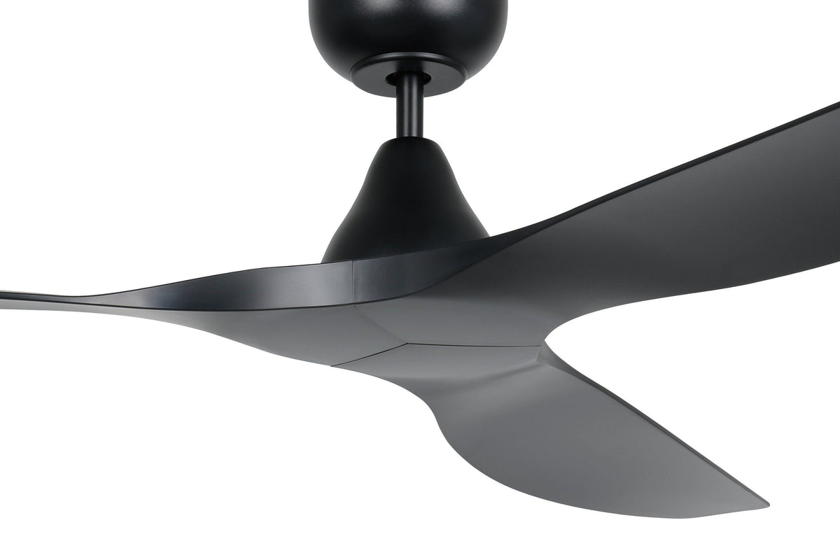 Surf 60"/1520mm 3 Blade Black DC Motor ABS Ceiling Fan