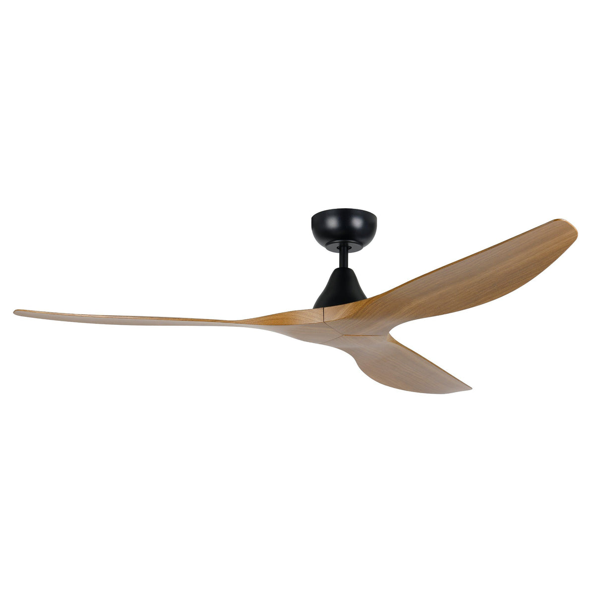 Surf 60"/1520mm 3 Blade Black and Burmese Teak DC Motor ABS Ceiling Fan