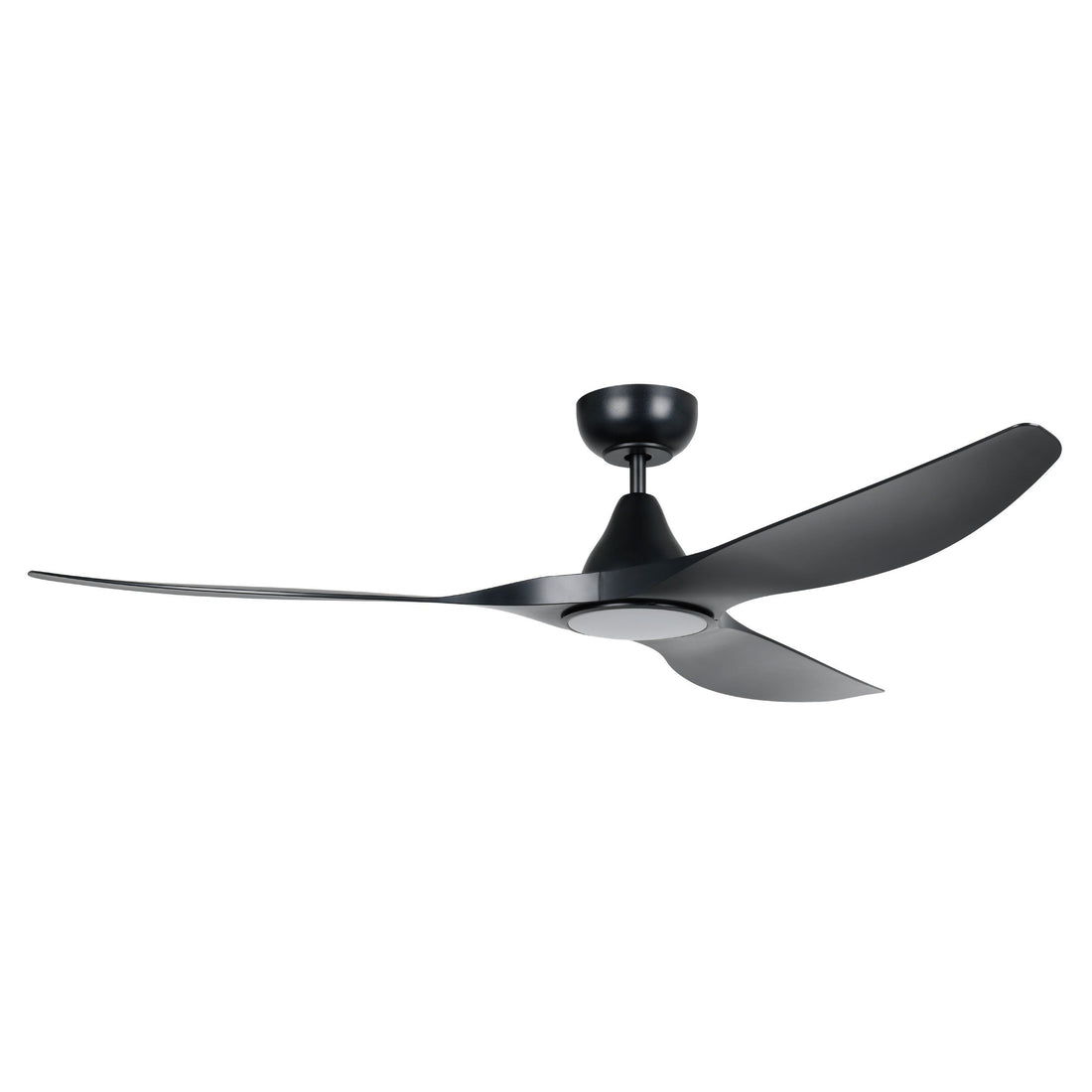 Surf 60&quot;/1520mm 3 Blade Black with LED Light DC Motor ABS Ceiling Fan