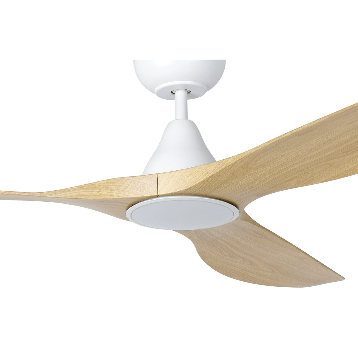 Surf 60"/1520mm 3 Blade White and Oak with LED Light DC Motor ABS Ceiling Fan