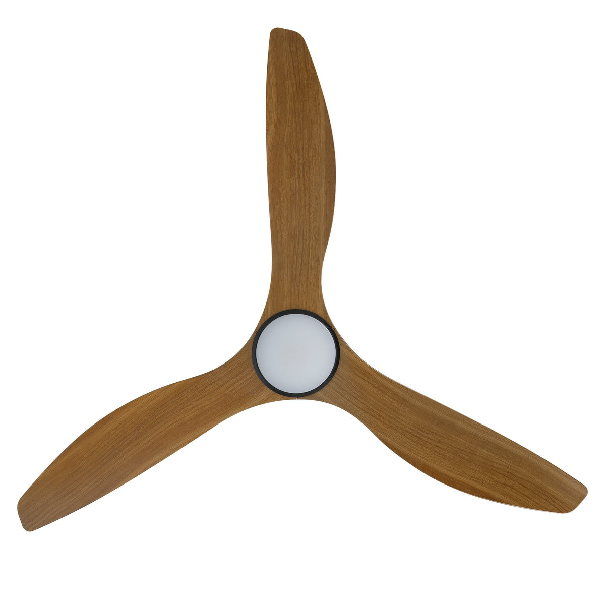 Surf 60"/1520mm 3 Blade Black and Burmese Teak with LED Light DC Motor ABS Ceiling Fan