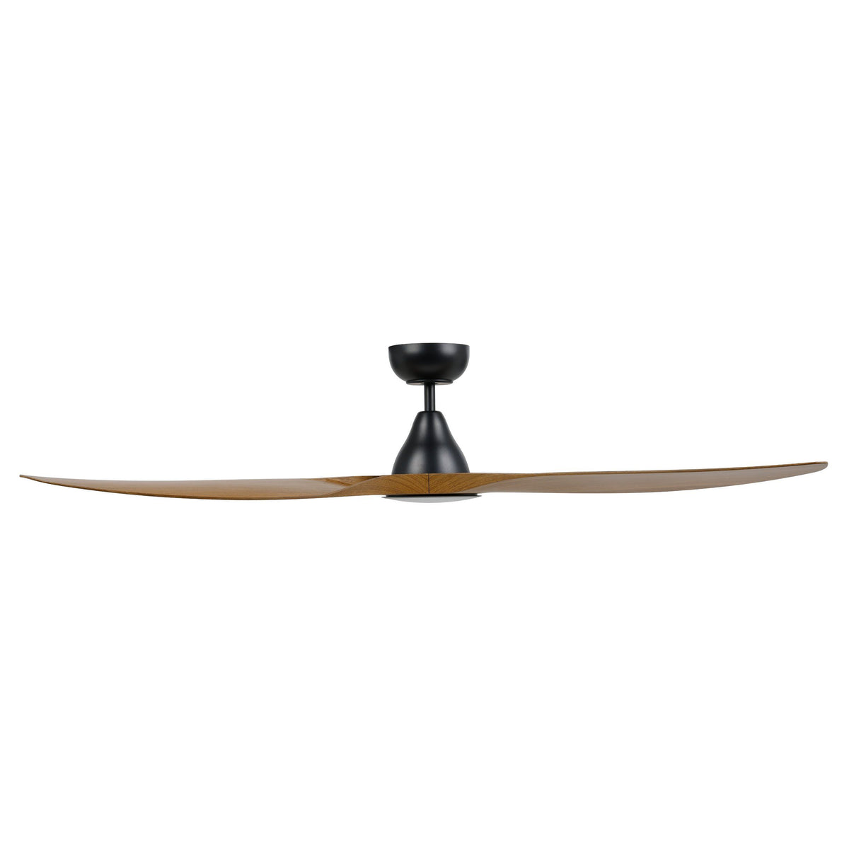 Surf 60"/1520mm 3 Blade Black and Burmese Teak with LED Light DC Motor ABS Ceiling Fan