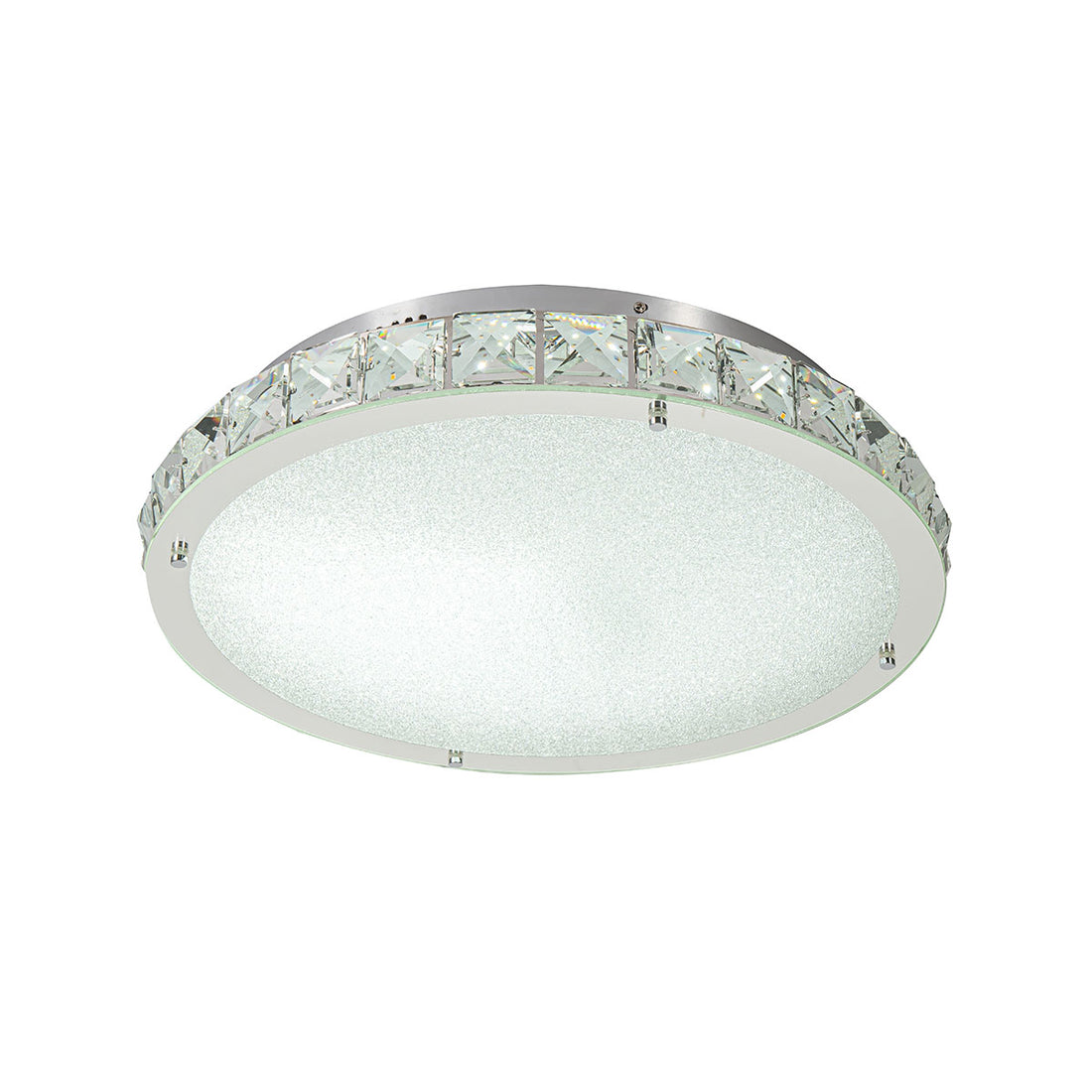 Sparkle 24wt Round Crystal Frame Tri-Colour LED Ceiling Light