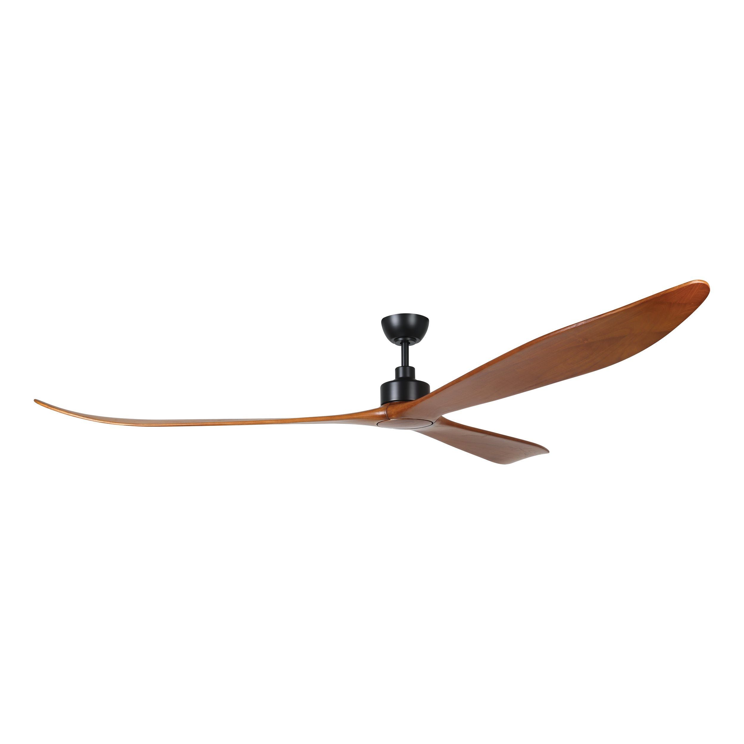 Currumbin Black with Merbau Timber 100"/254cm DC Motor Ceiling Fan