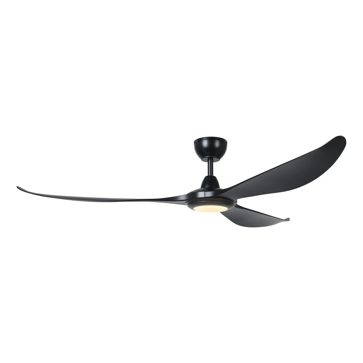 Kurrawa 72"/183cm Black with LED Light IP55 DC Motor Ceiling Fan