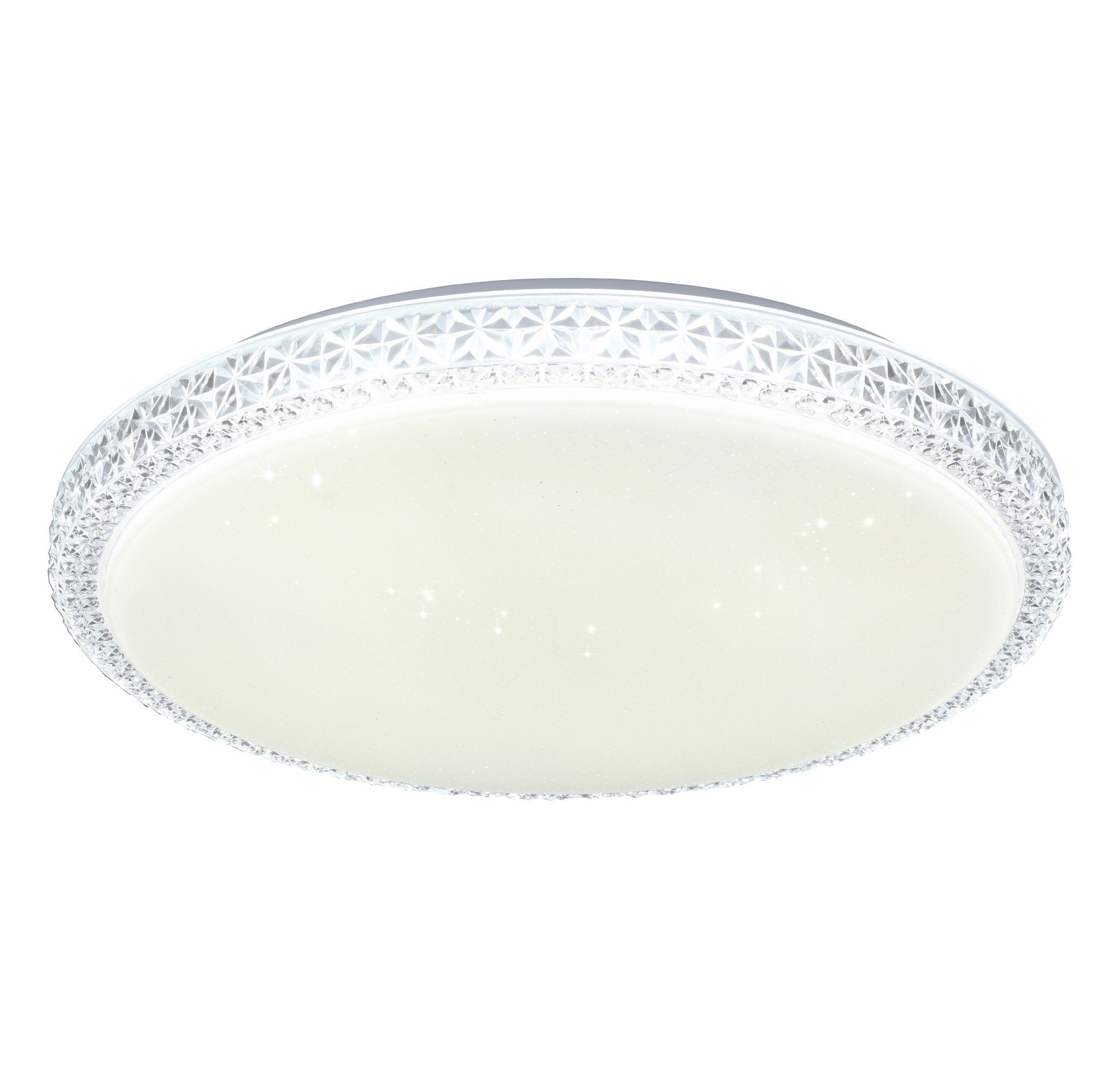 Delilah 24w Crystal-Look LED Tri-Colour Oyster