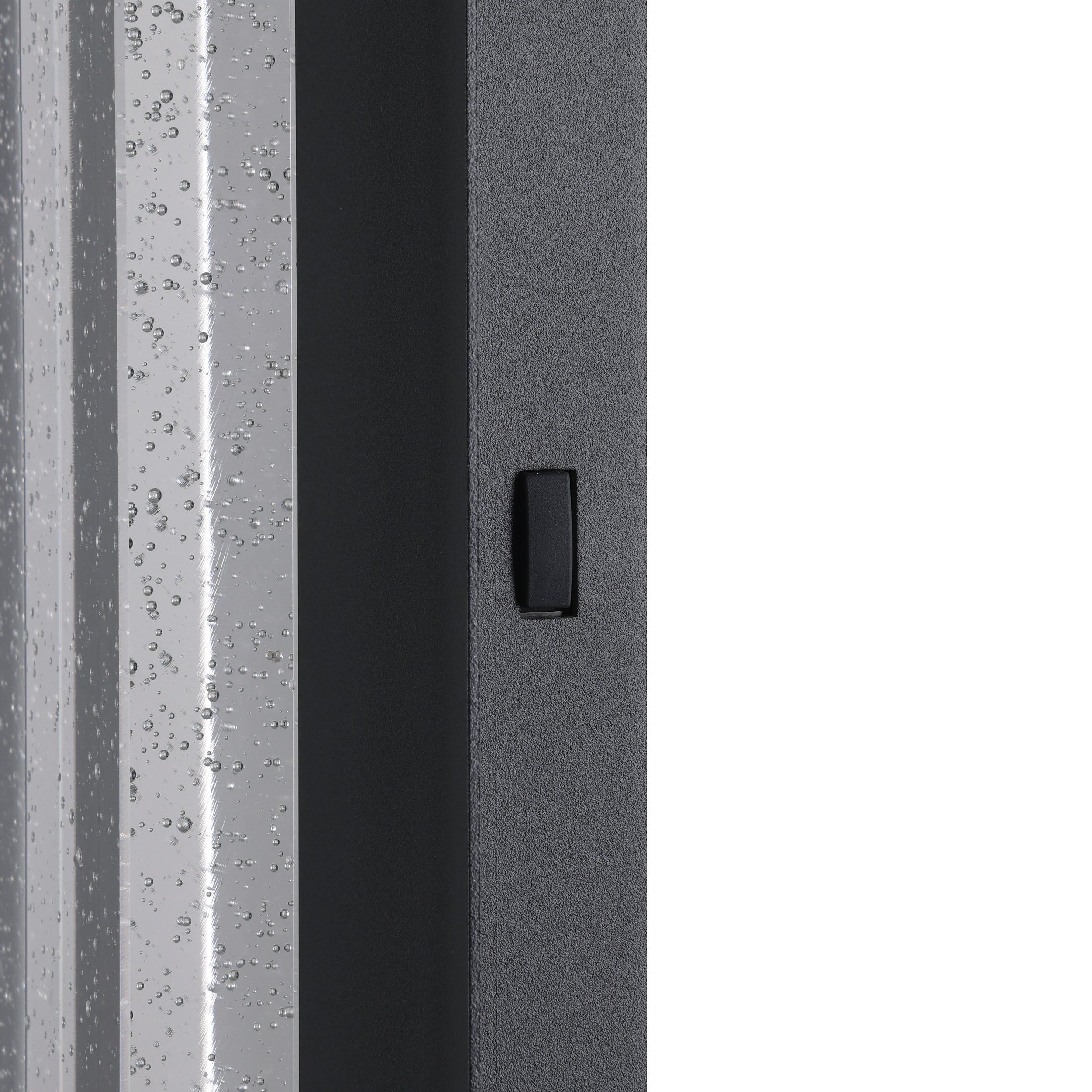 Villagrazia 60cm Black LED Tri-Colour Contemporary Outdoor Bubble Exterior