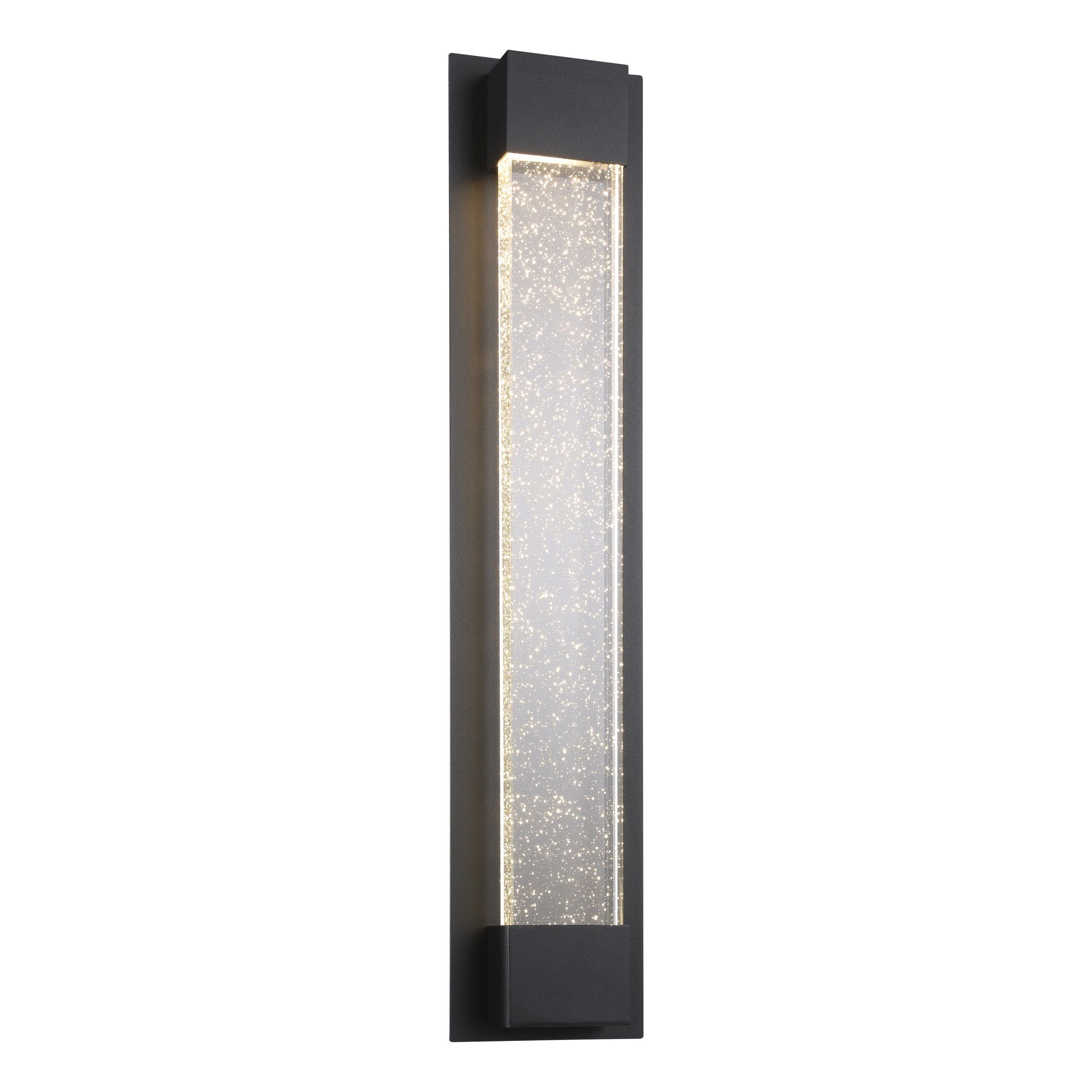 Villagrazia 60cm Black LED Tri-Colour Contemporary Outdoor Bubble Exterior