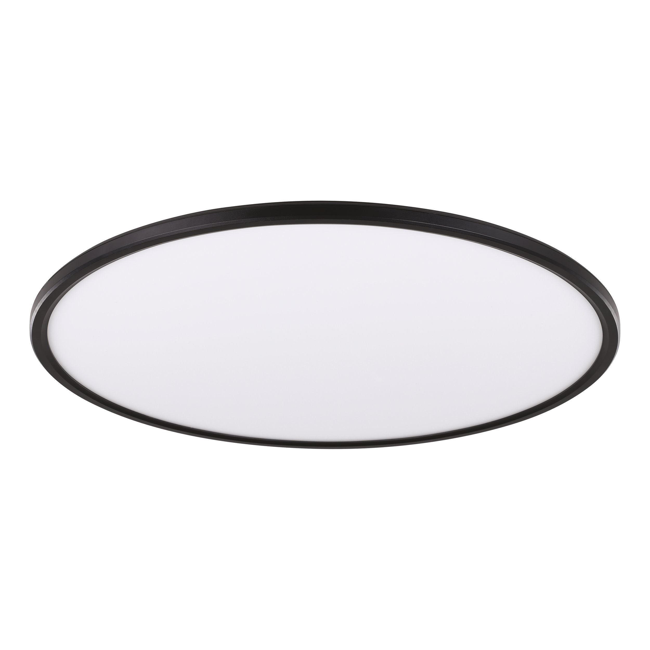 Romeo 48w Black Slimline Tri-colour LED Ceiling Oyster Light