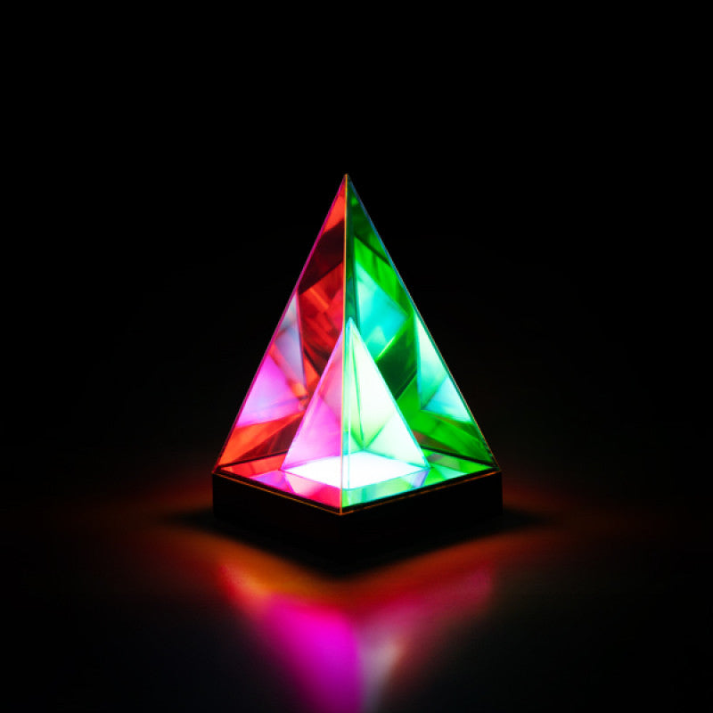 Pyramid Infinity Multicolour Illusion Lamp