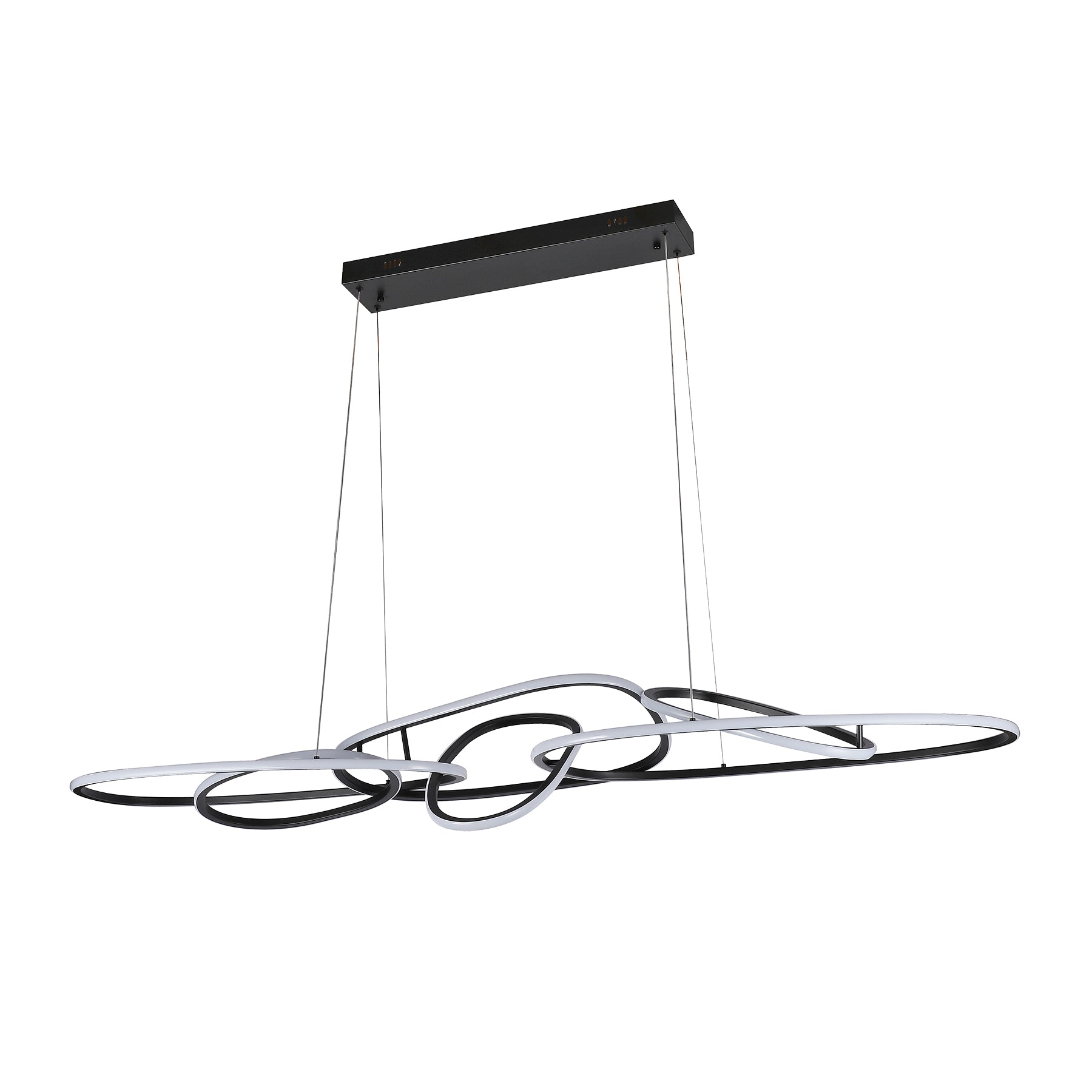 Armani Black 1600mm Tri-Colour Remote-Controlled LED Contemporary Linear Pendant