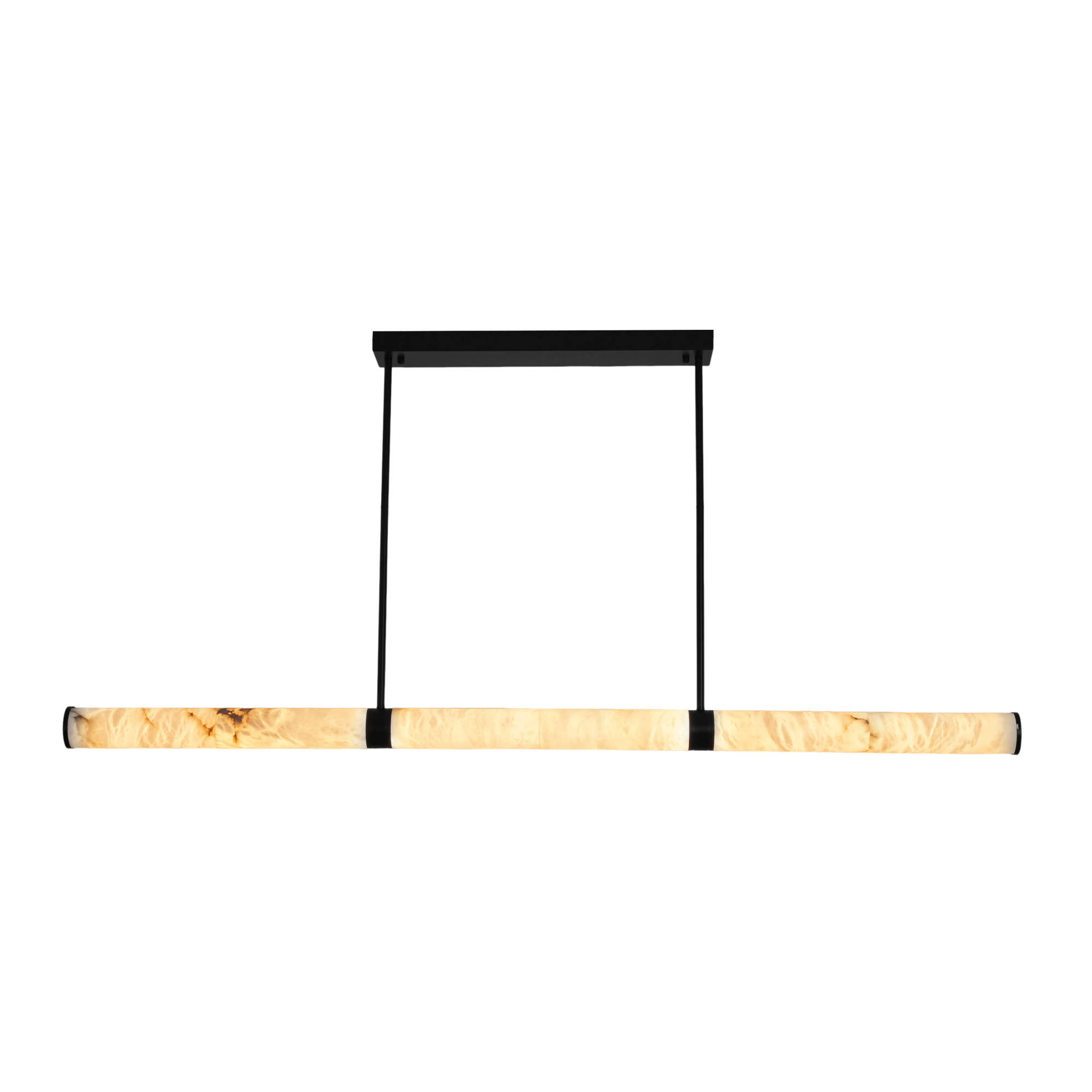 Bianca 1800 Black with Alabaster Tri-Colour LED Linear Modern Pendant