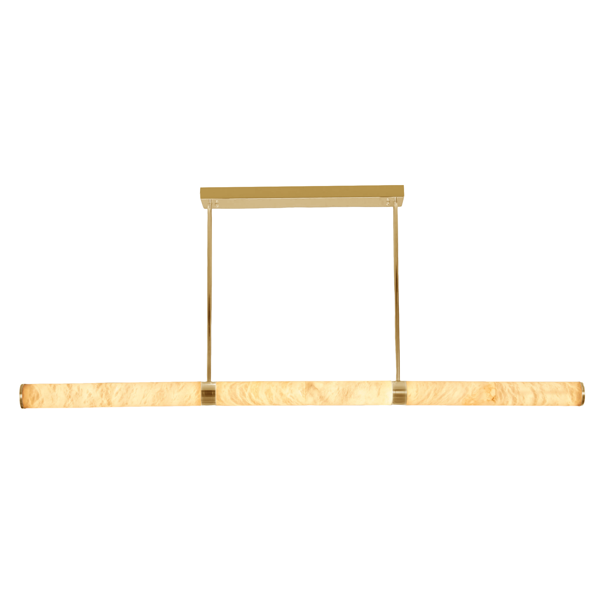 Bianca 1800 Gold with Alabaster Tri-Colour LED Linear Modern Pendant