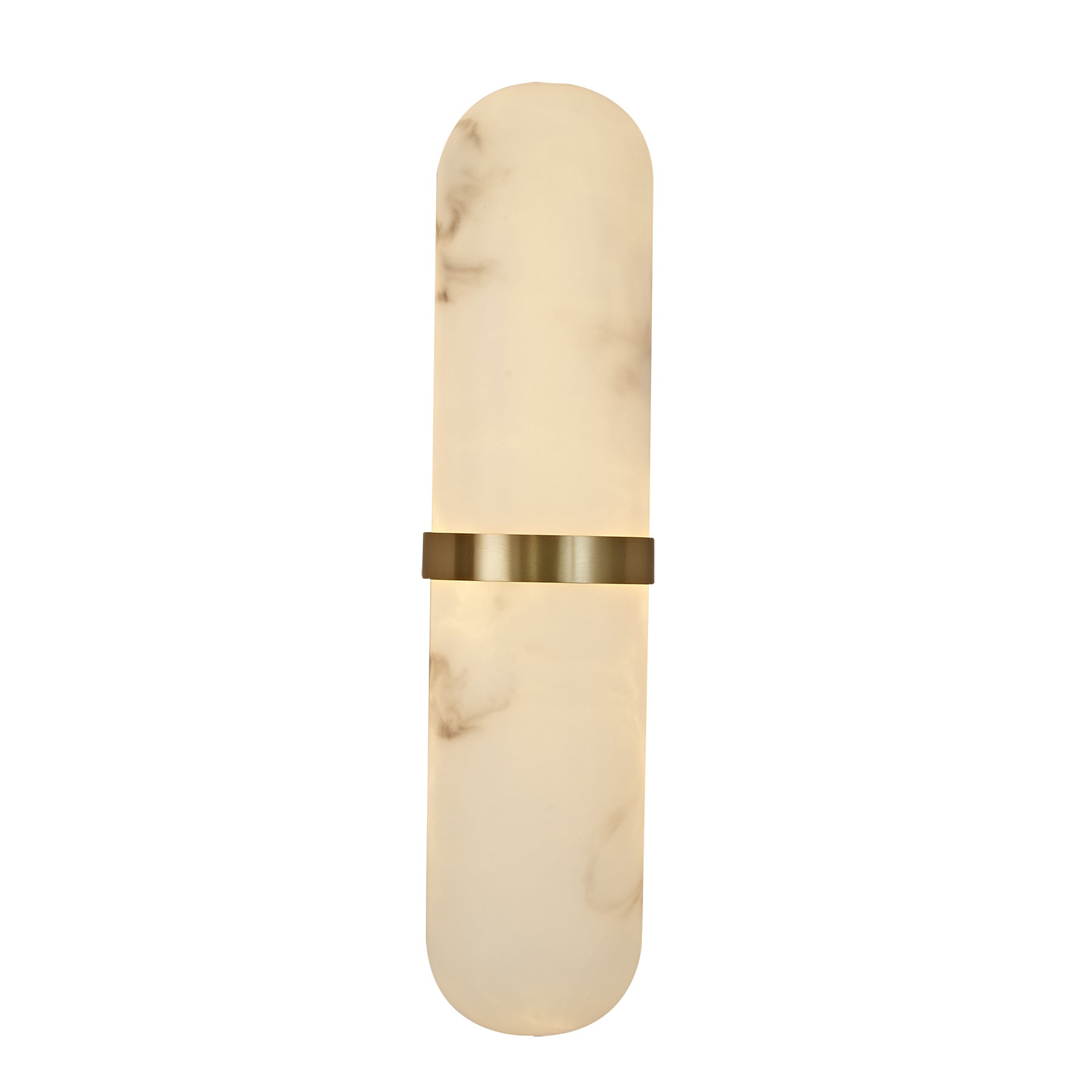 Brandi Antique-Brass and Marble-Look 40cm Tri-Colour LED Indoor Wall Light
