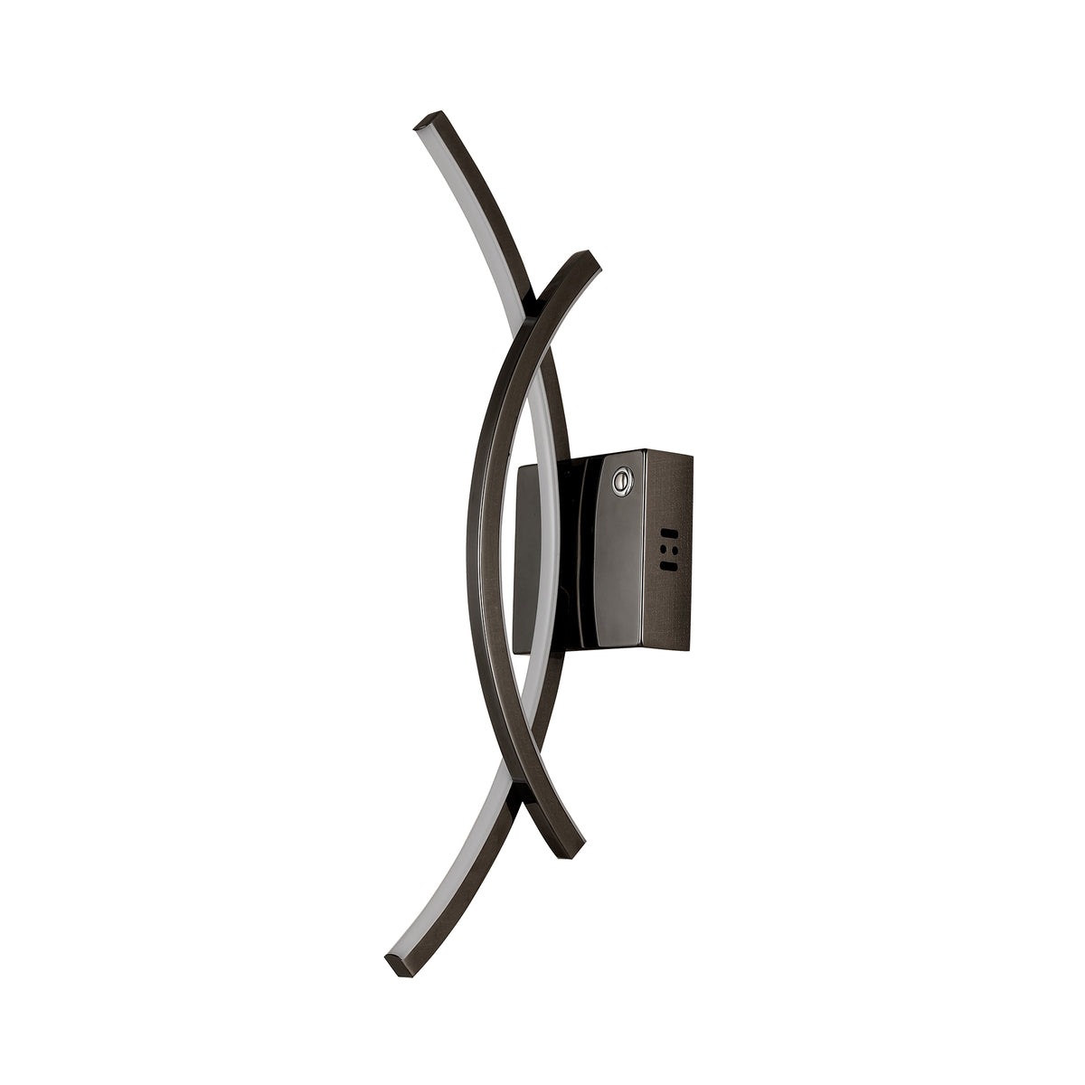 Catania Gunmetal Tri-Colour Remote-Controlled LED Contemporary Wall Light