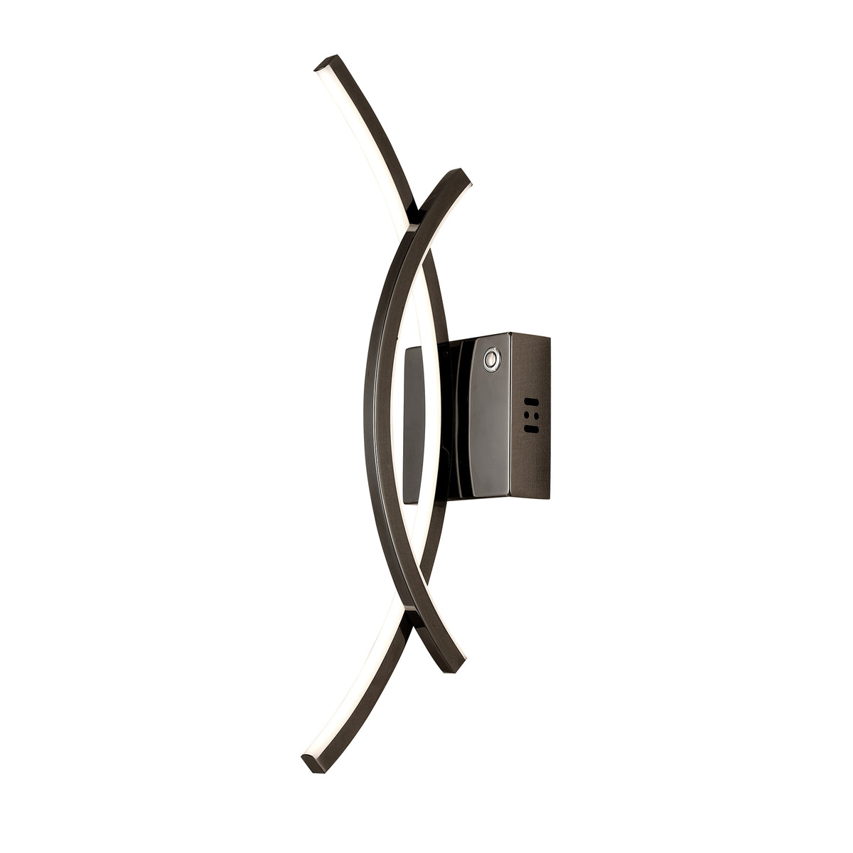 Catania Gunmetal Tri-Colour Remote-Controlled LED Contemporary Wall Light