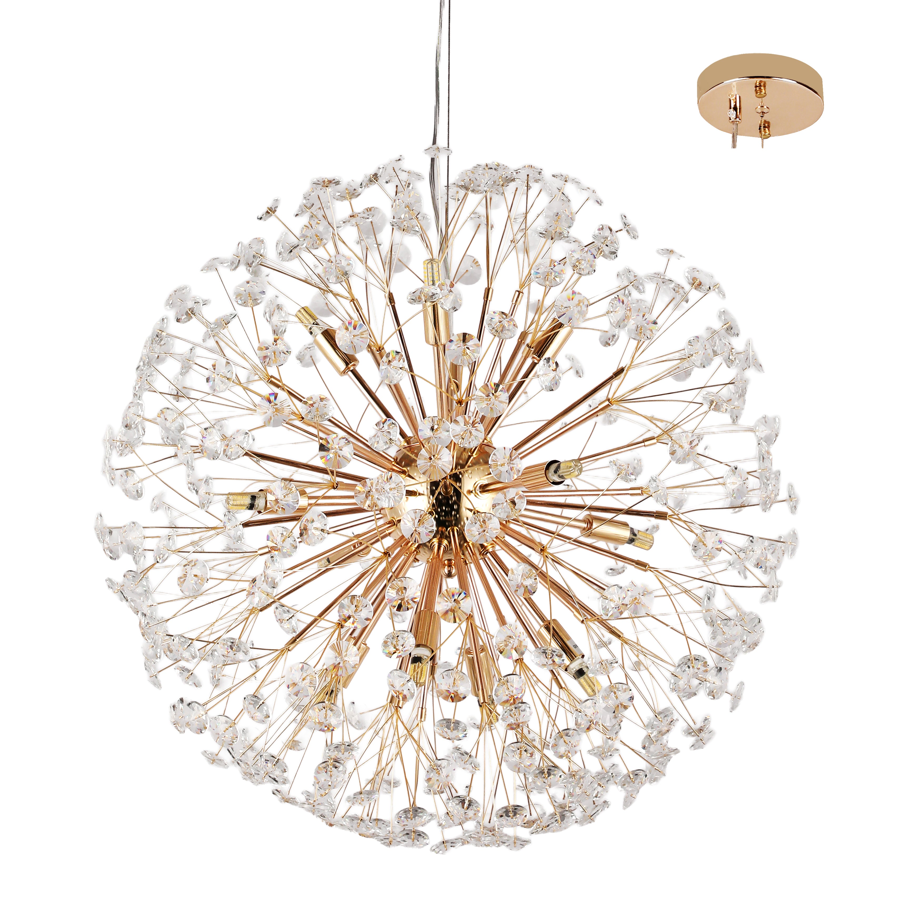 Florida 800mm Gold Modern Classic Crystal Chandelier