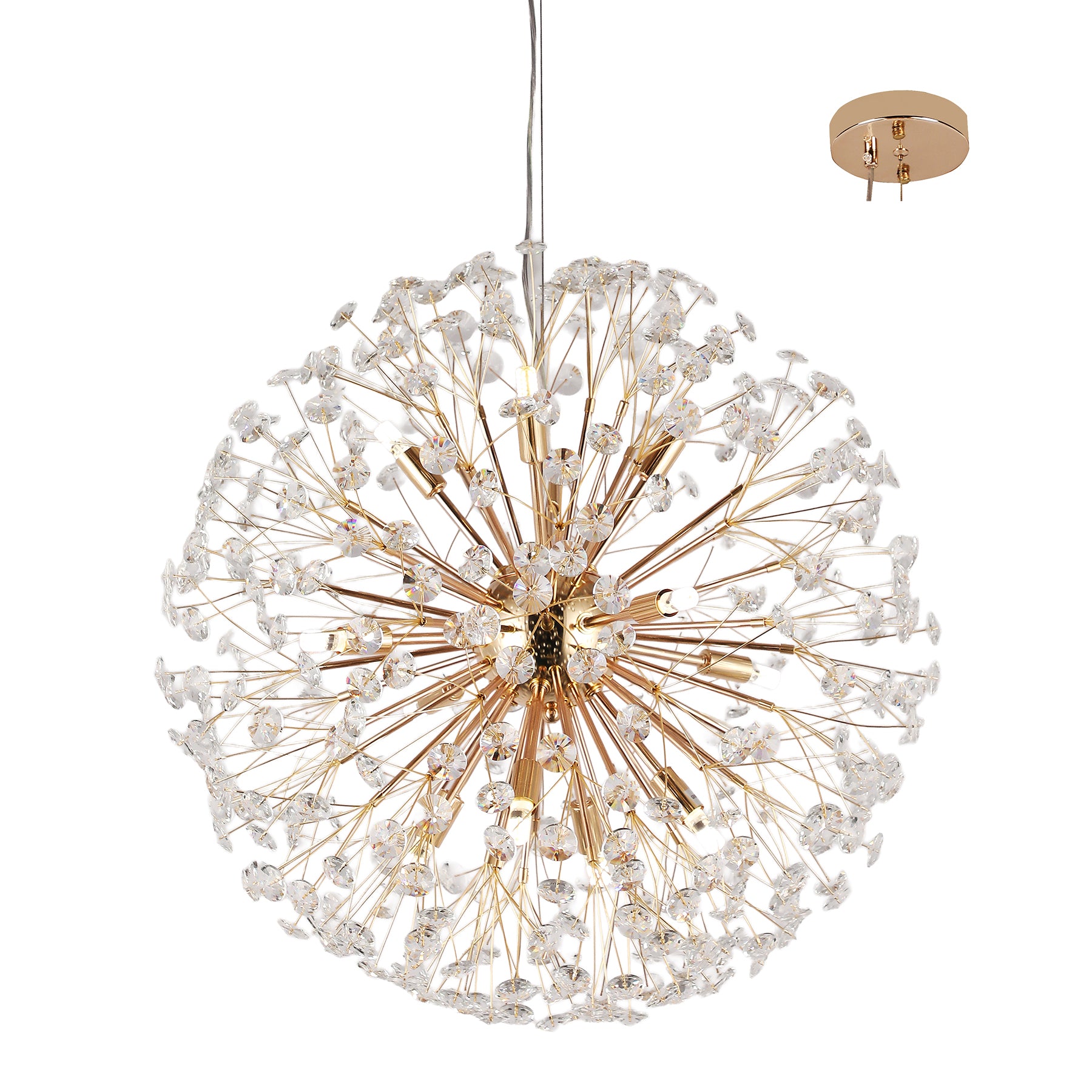 Florida 800mm Gold Modern Classic Crystal Chandelier