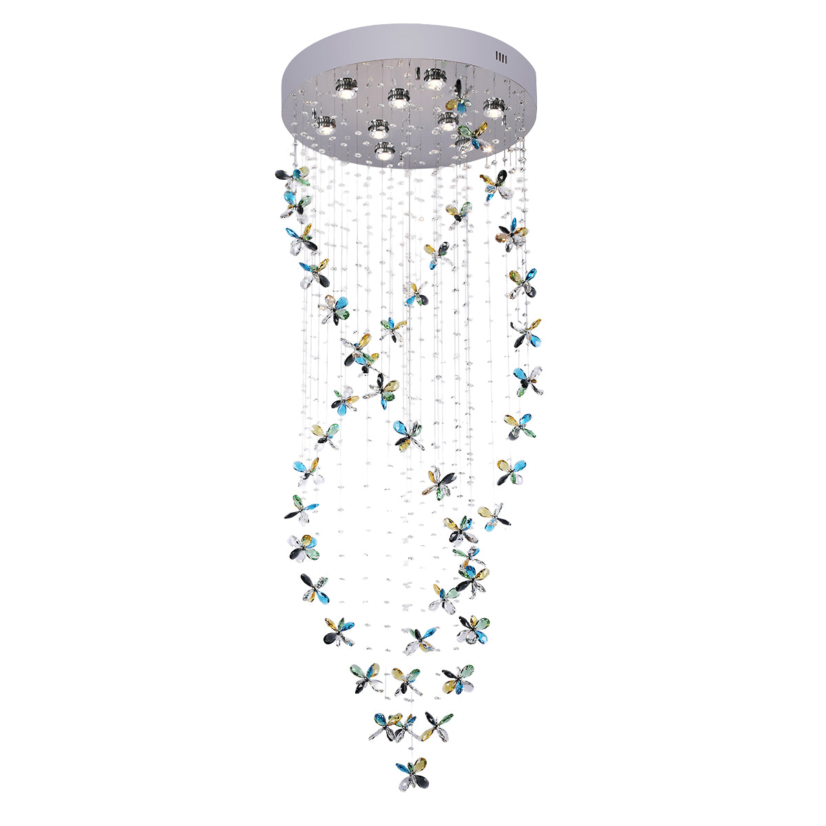 Mariposa 1600 Classic Colourful Crystal Butterfly Chandelier