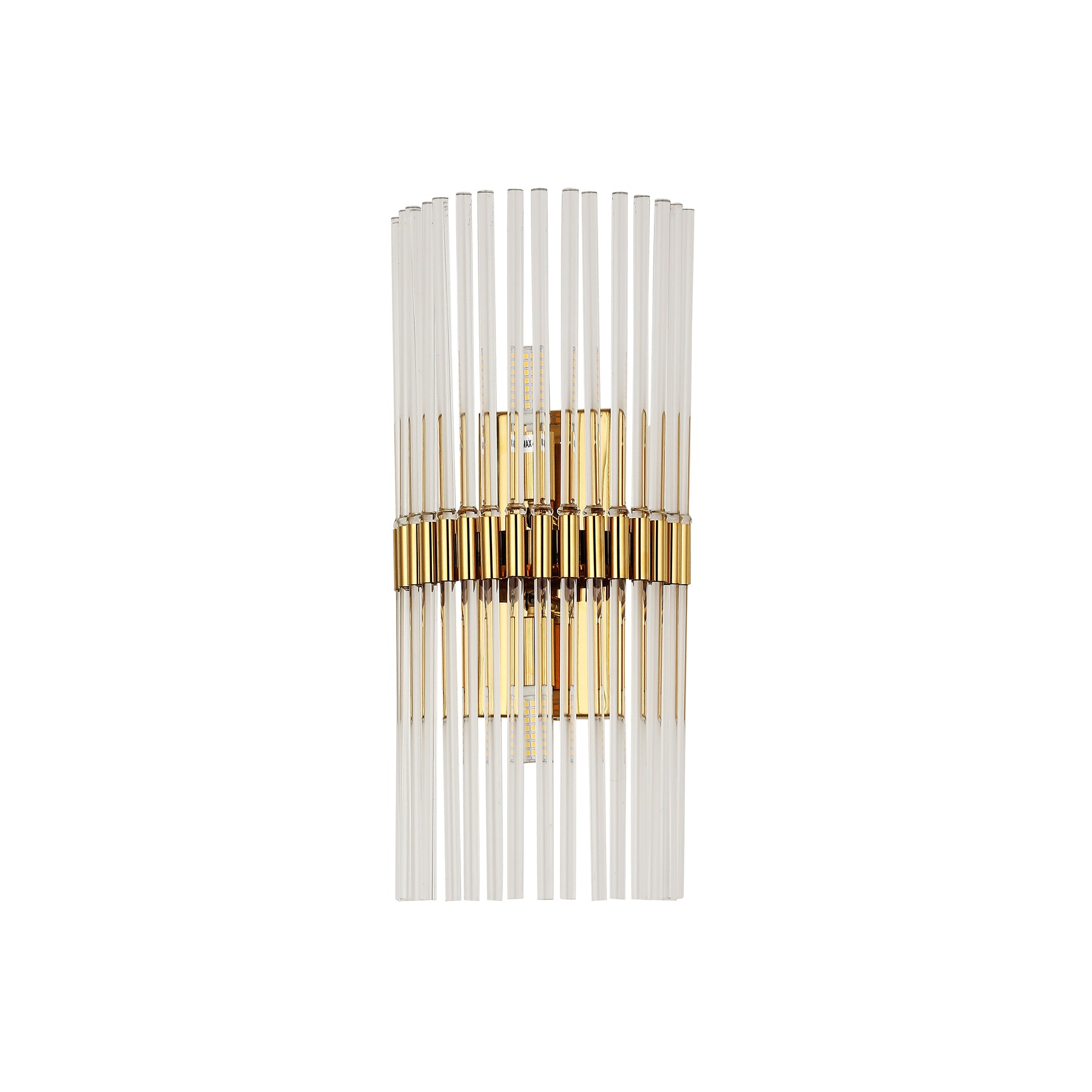 Mouriz Gold and Clear Modern Crystal Wall Light
